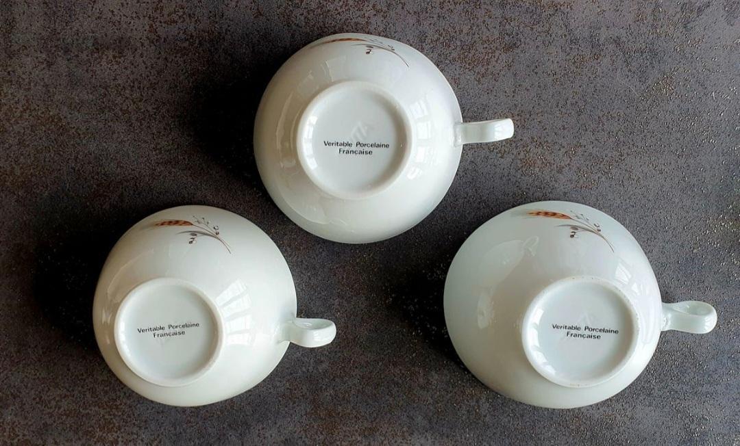 troc de troc tasse à café en porcelaine française décor épi image 1
