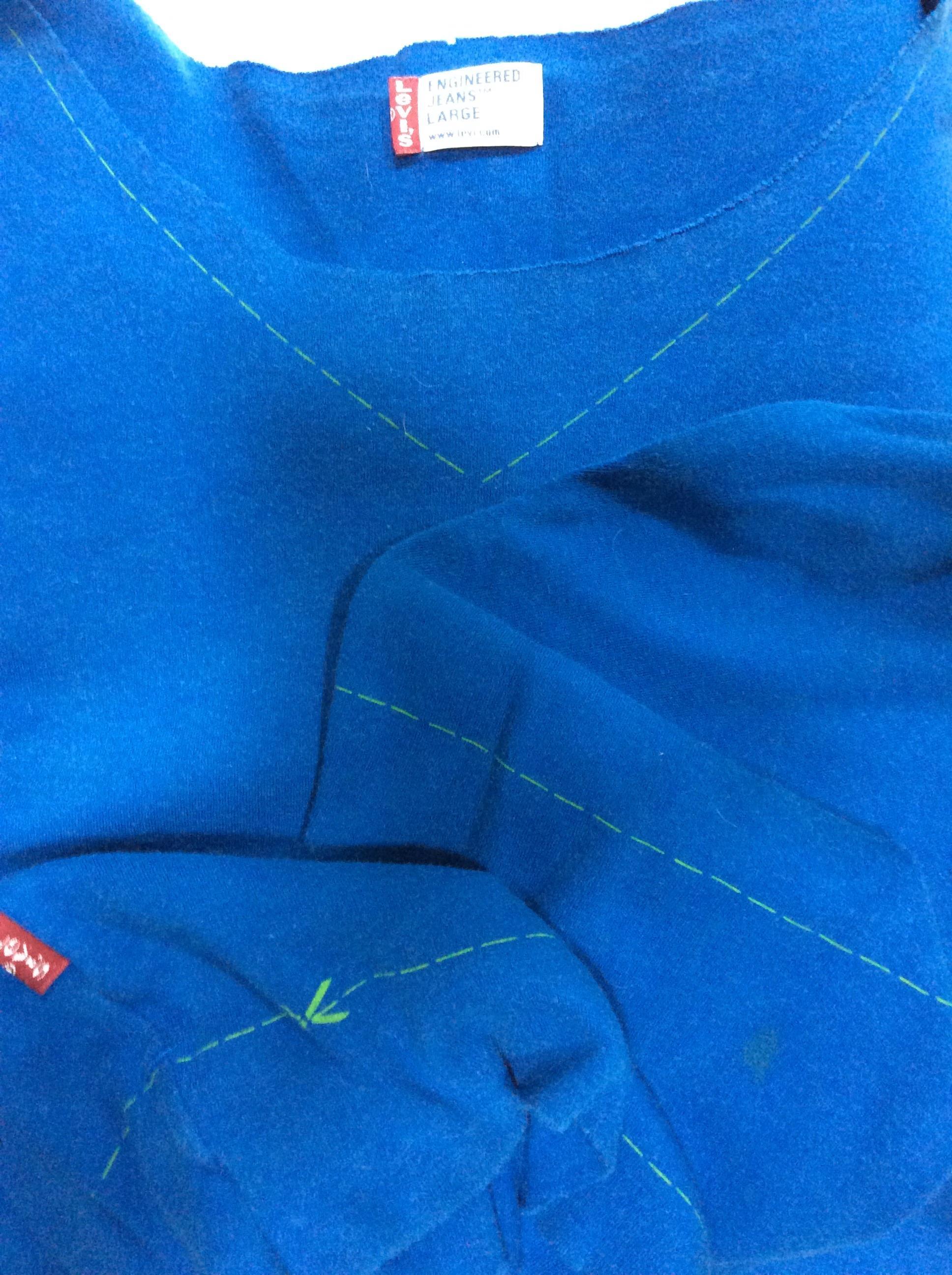 troc de troc t shirt levi’s engineering jeans large années 90 manches longues image 1