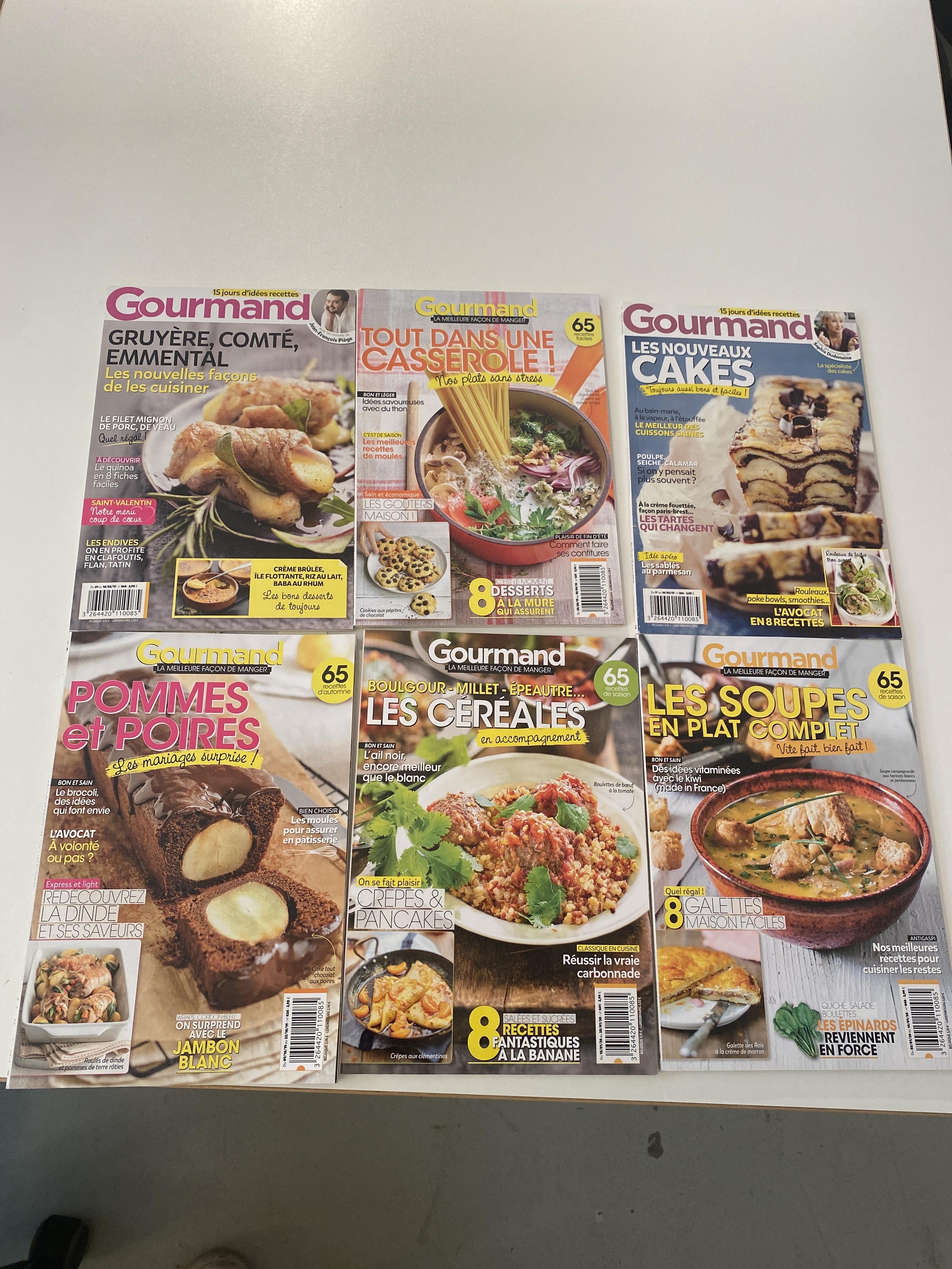 troc de troc lots de 6 magazines « gourmand » image 0