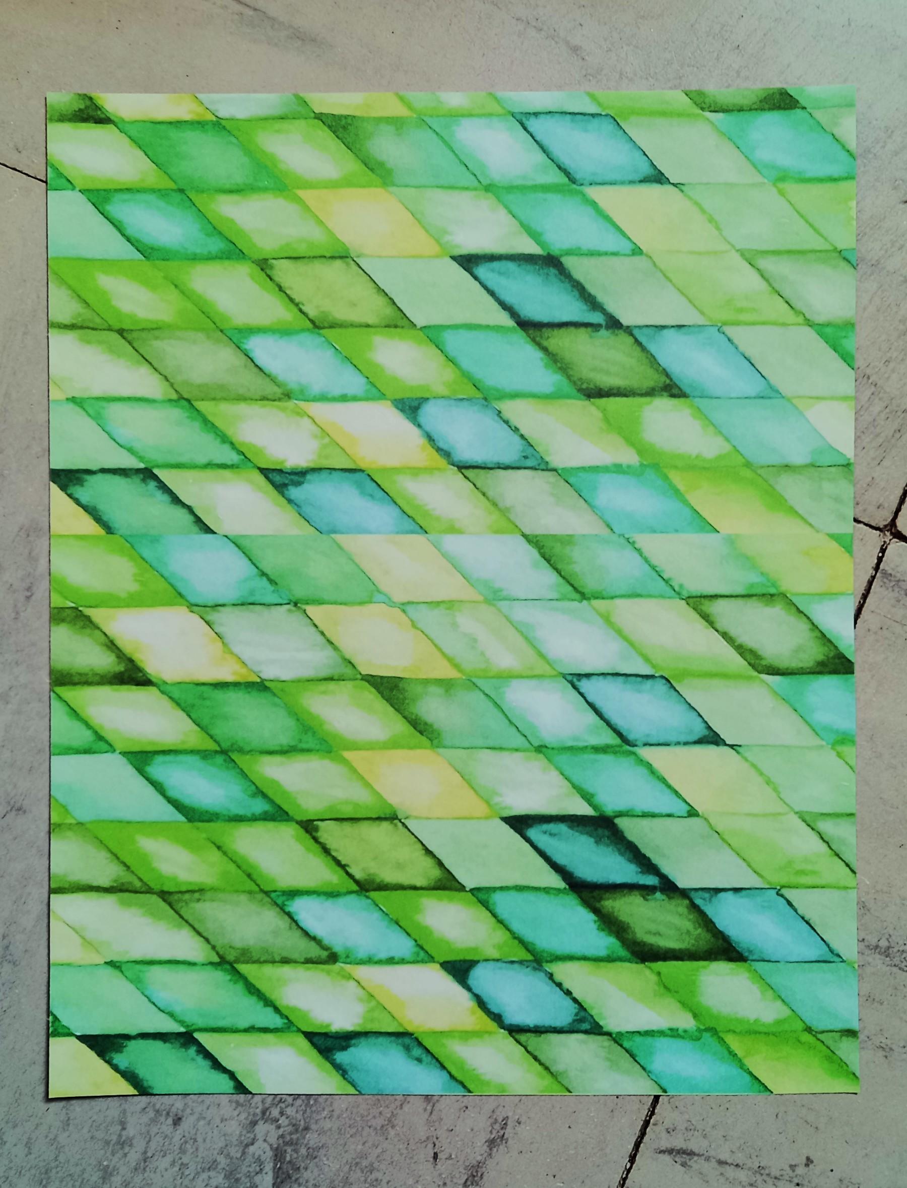 troc de troc papier créatif "nuances de vert". image 0