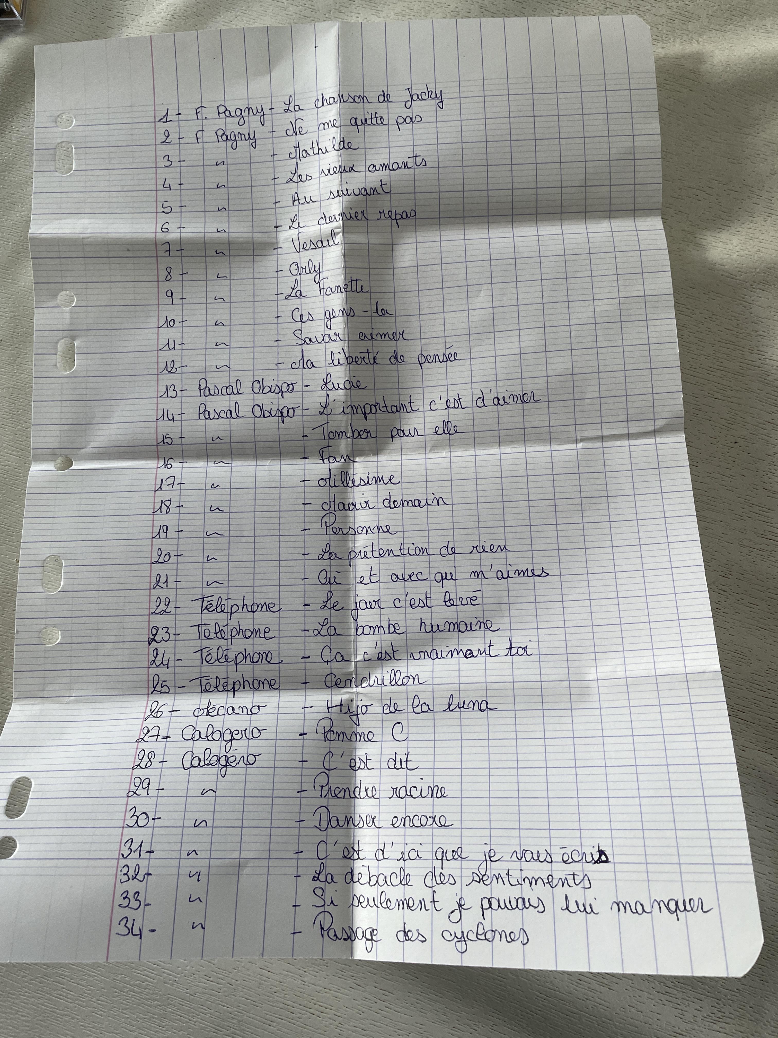 troc de troc cd de pagny obispo téléphone calogero image 1