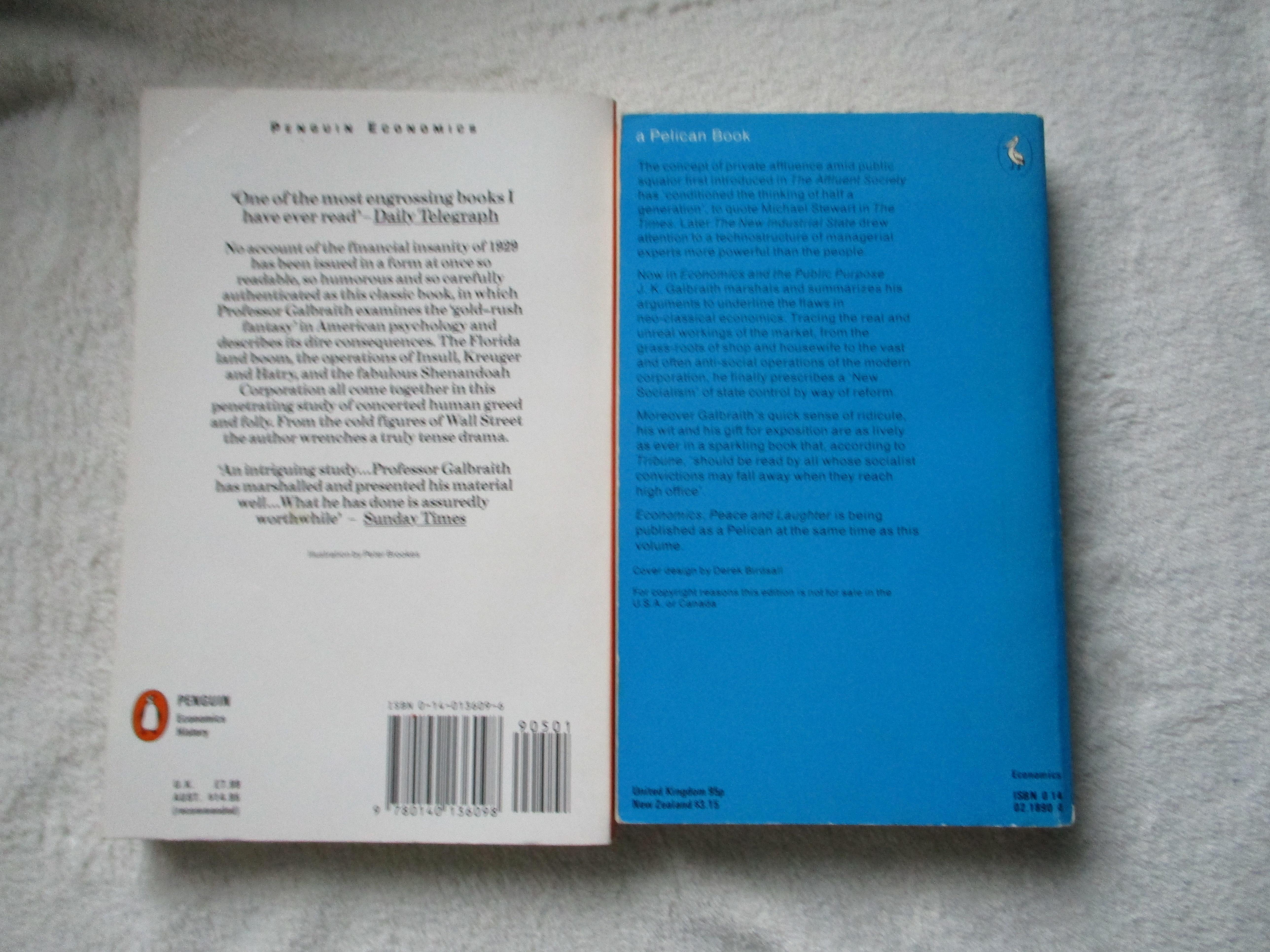 troc de troc 2 livres en anglais de galbraith l'économiste image 1