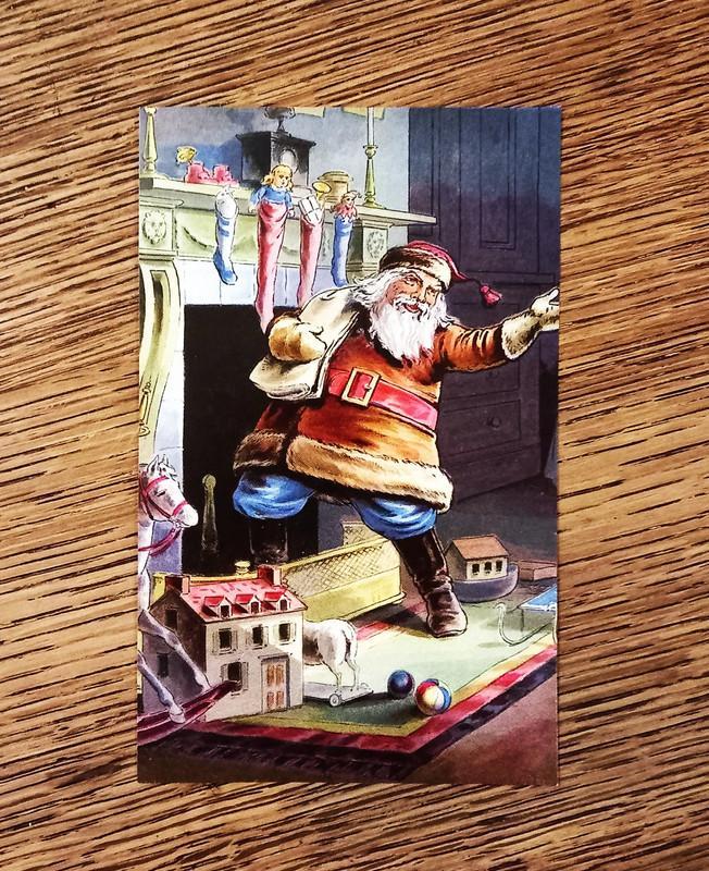 troc de troc petite carte postale "père noël". image 0