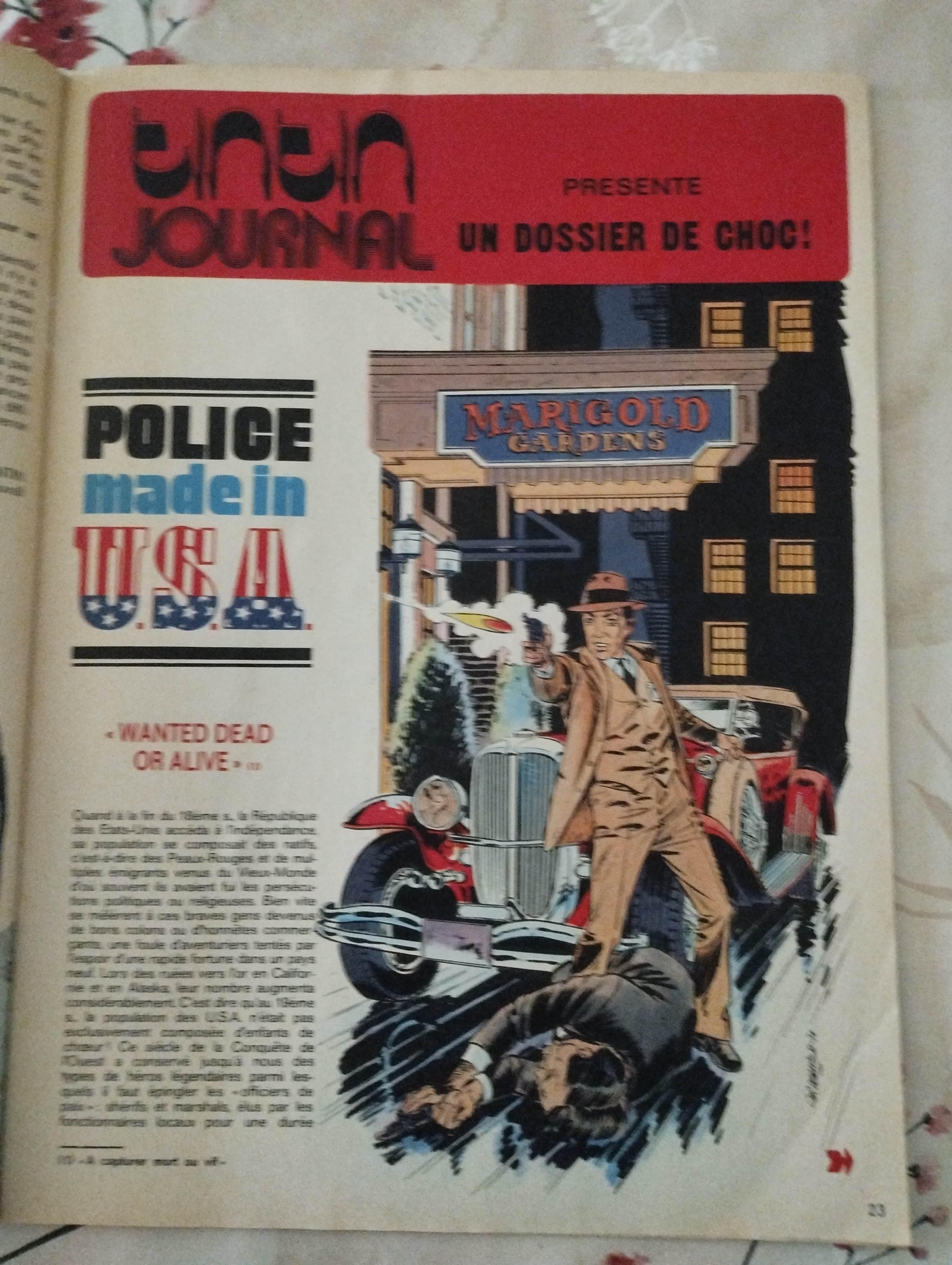 troc de troc tintin journal - police made in usa image 0
