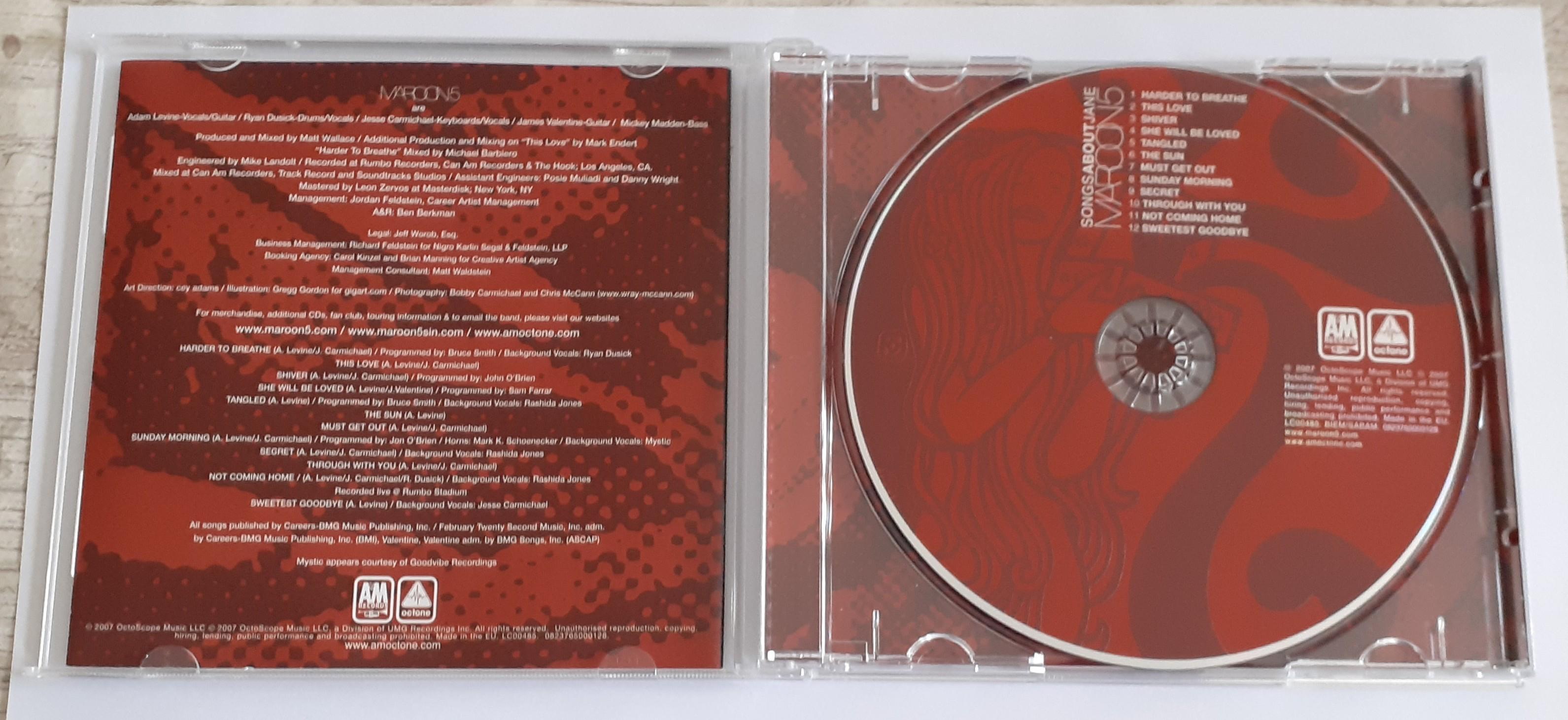 troc de troc cd maroon5 songs about jane 2007 excellent état image 1