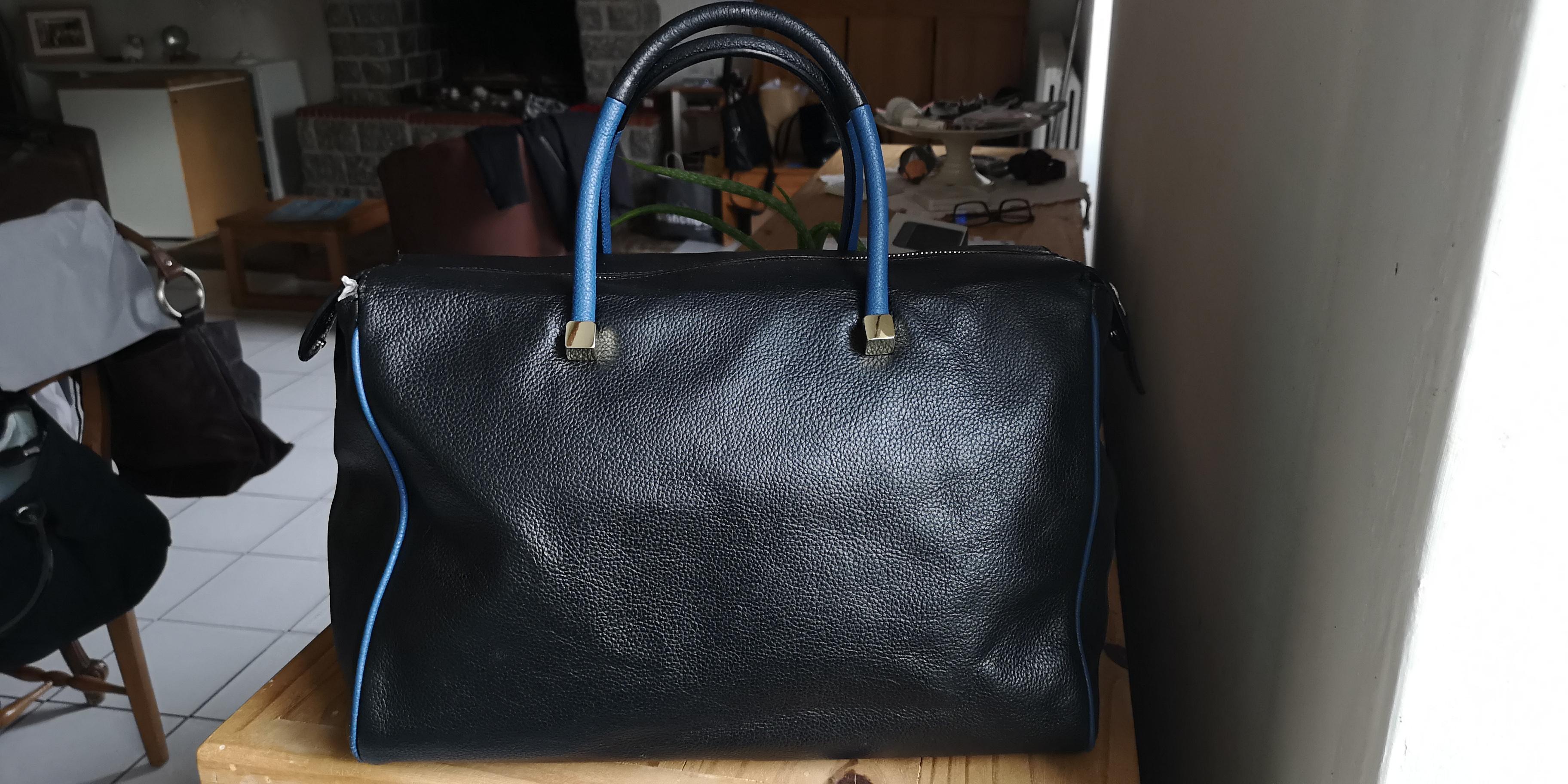 troc de troc sac porté main bleu trussardi image 1