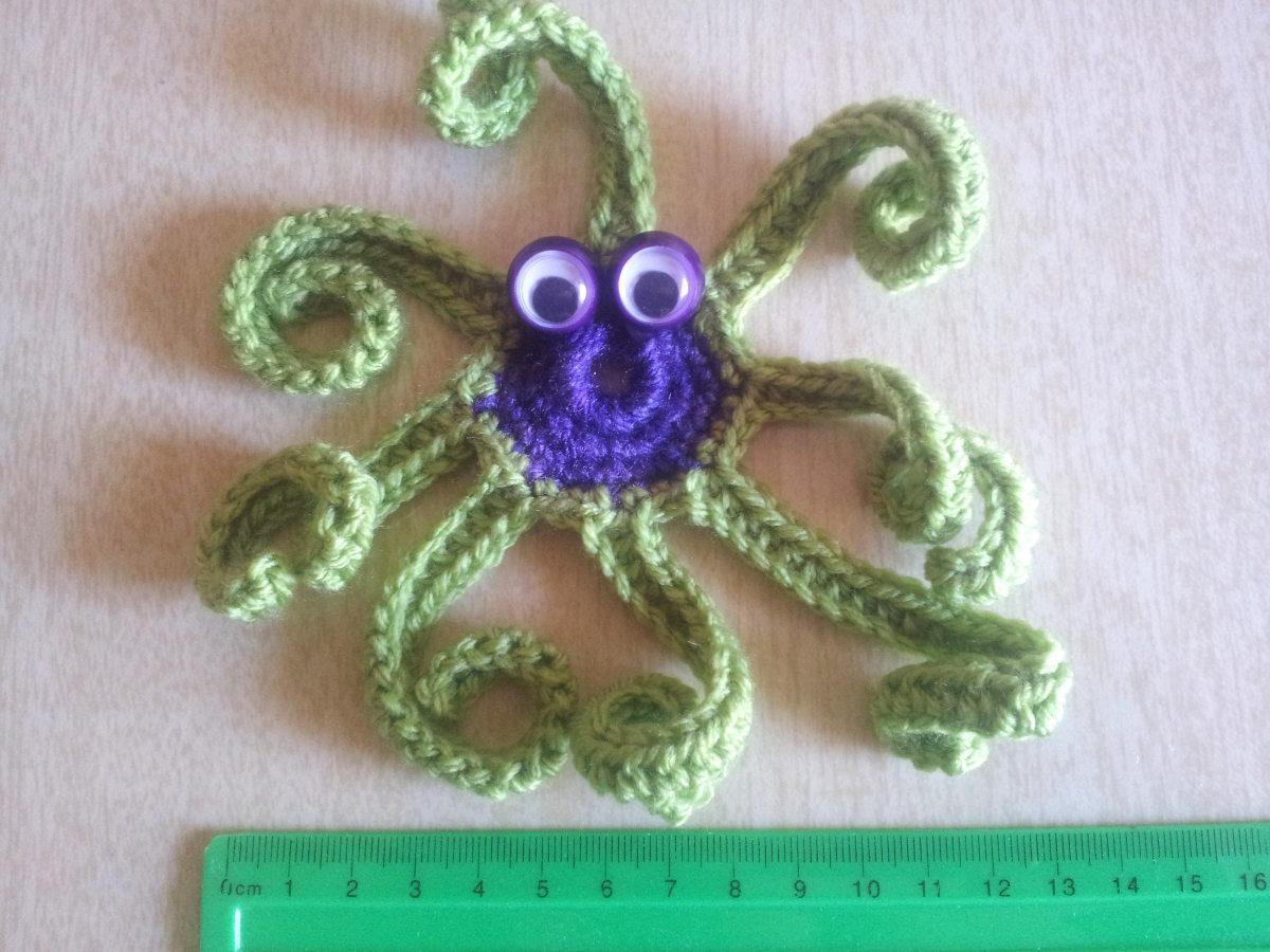 troc de troc petite pieuvre au crochet faite main #11 image 1