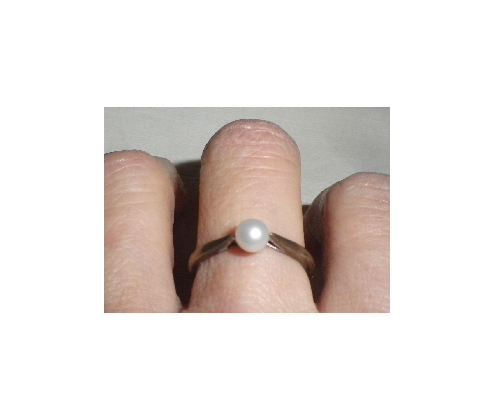 troc de troc bague argent et perle à refixer image 2