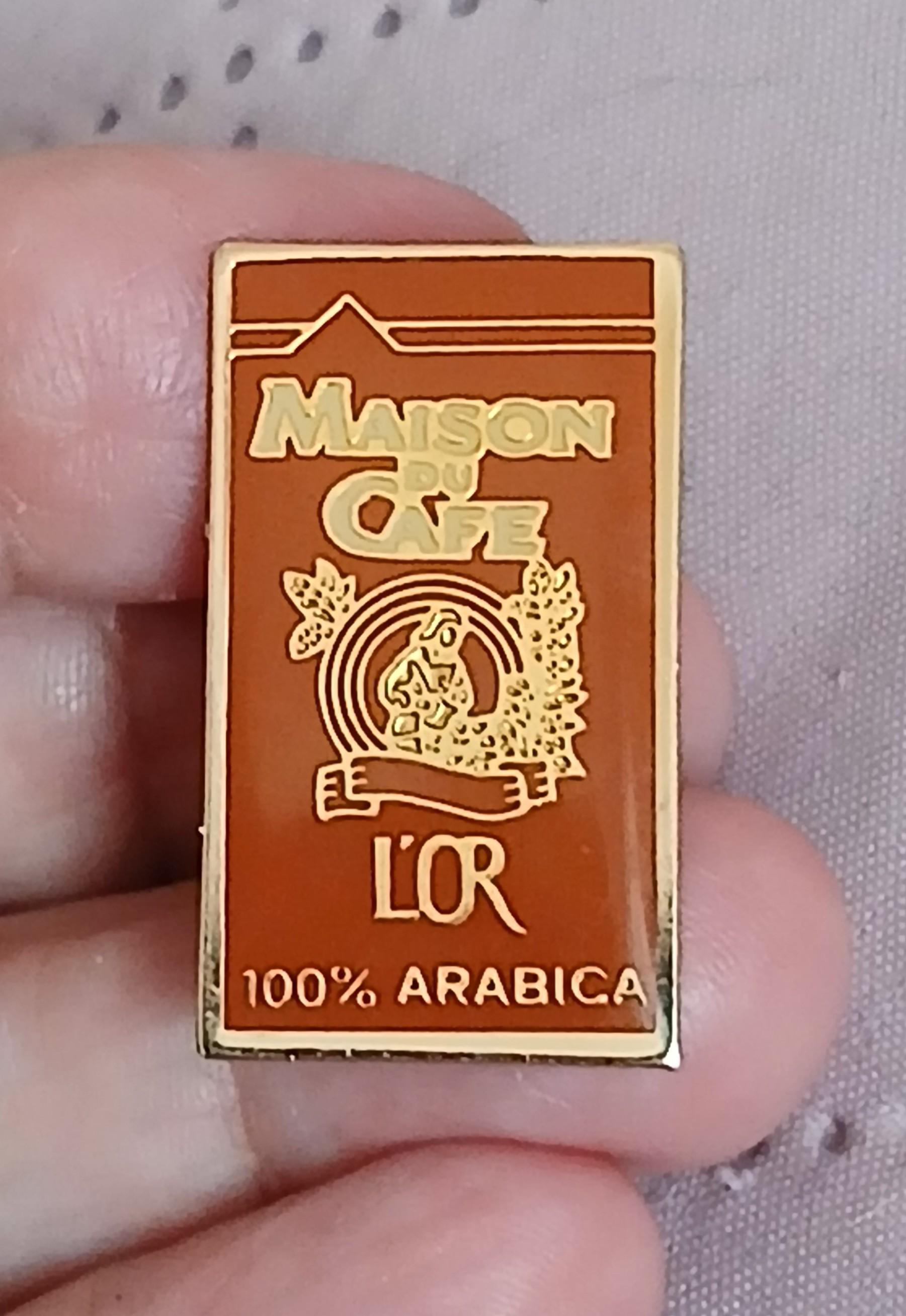 troc de troc reserver. pins ' maison du cafÉ l ' or 100 % arabica ' image 1