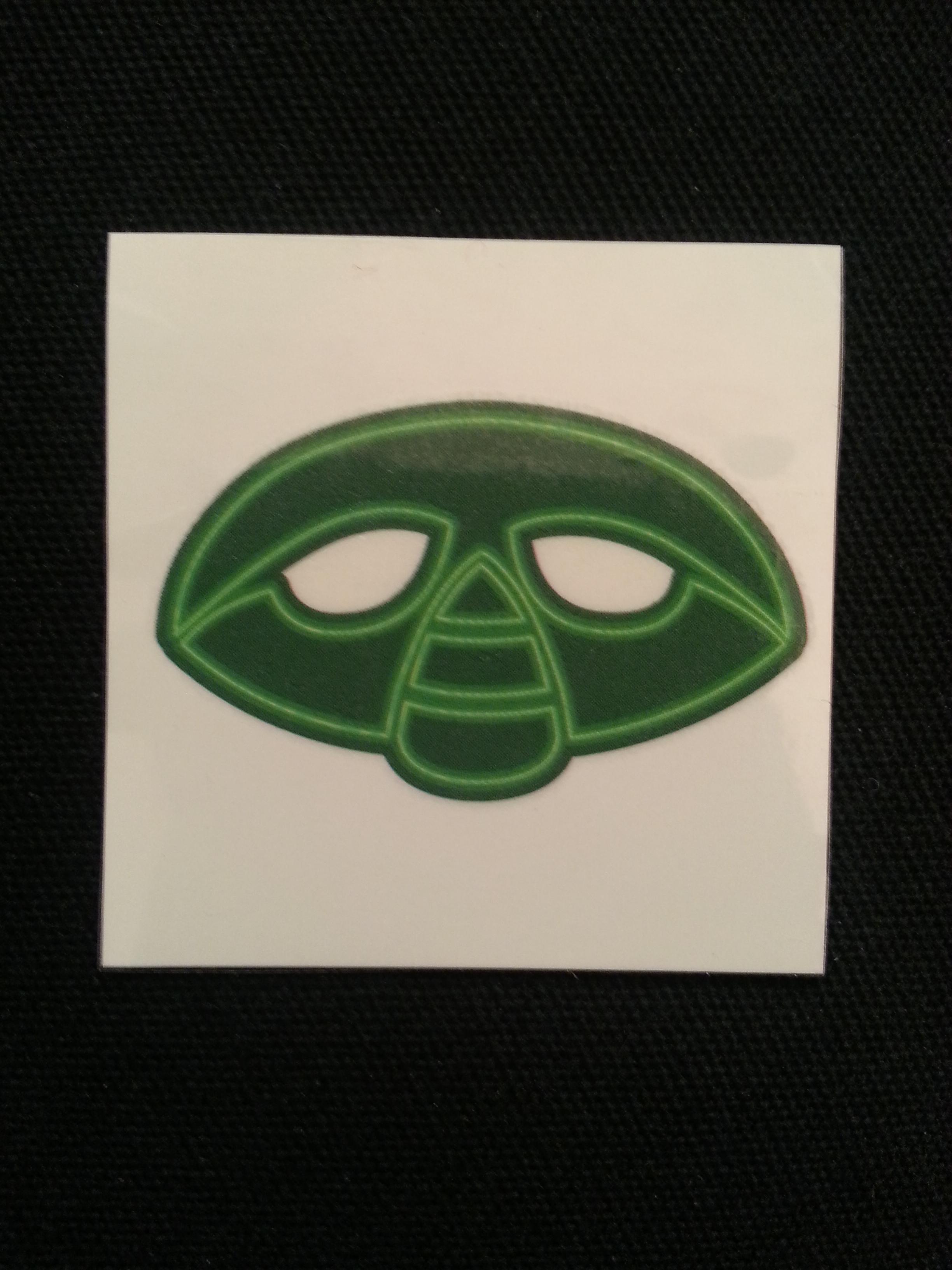 troc de troc tattoo " masks" vert image 1