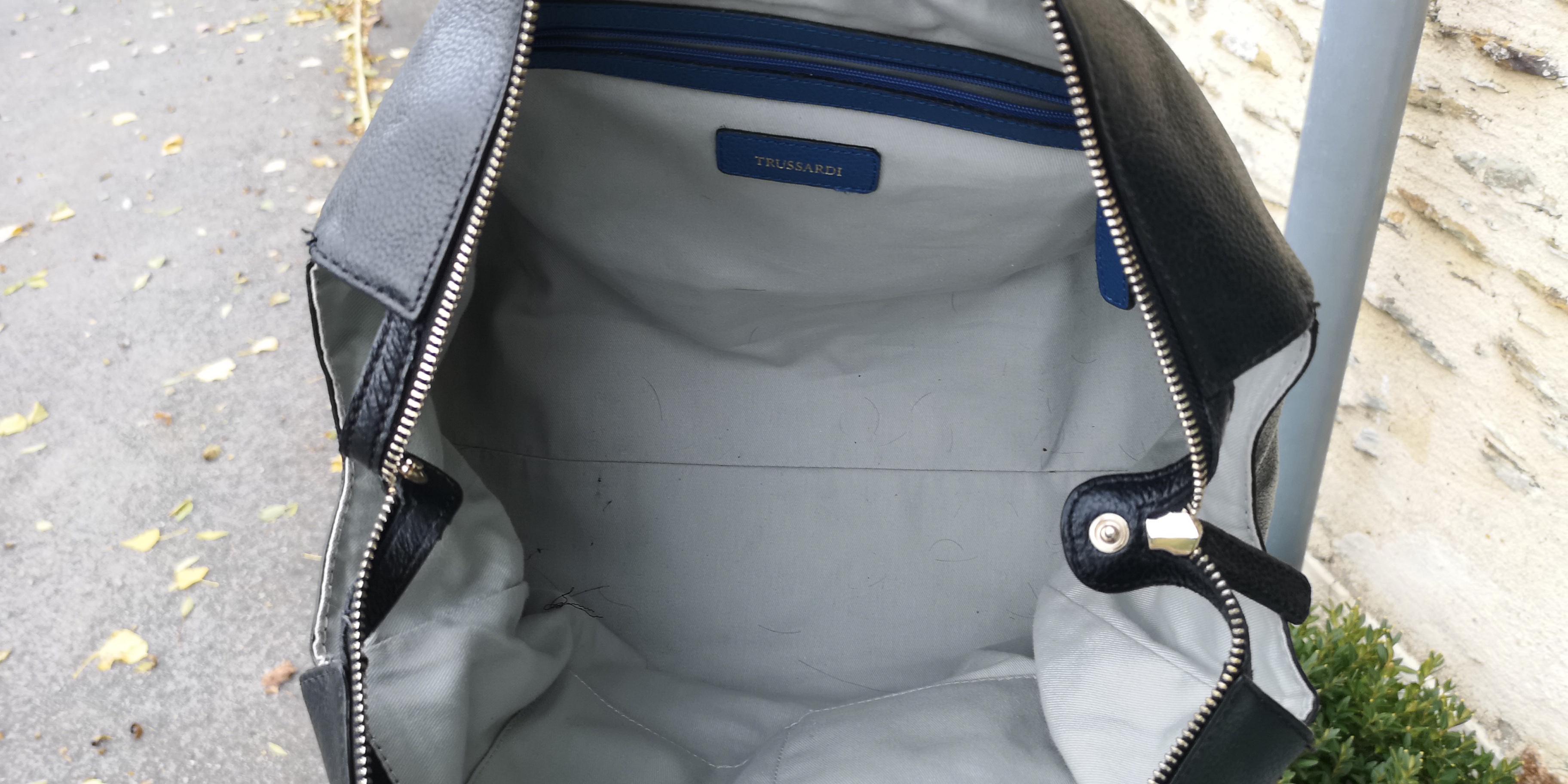 troc de troc sac porté main bleu trussardi image 2