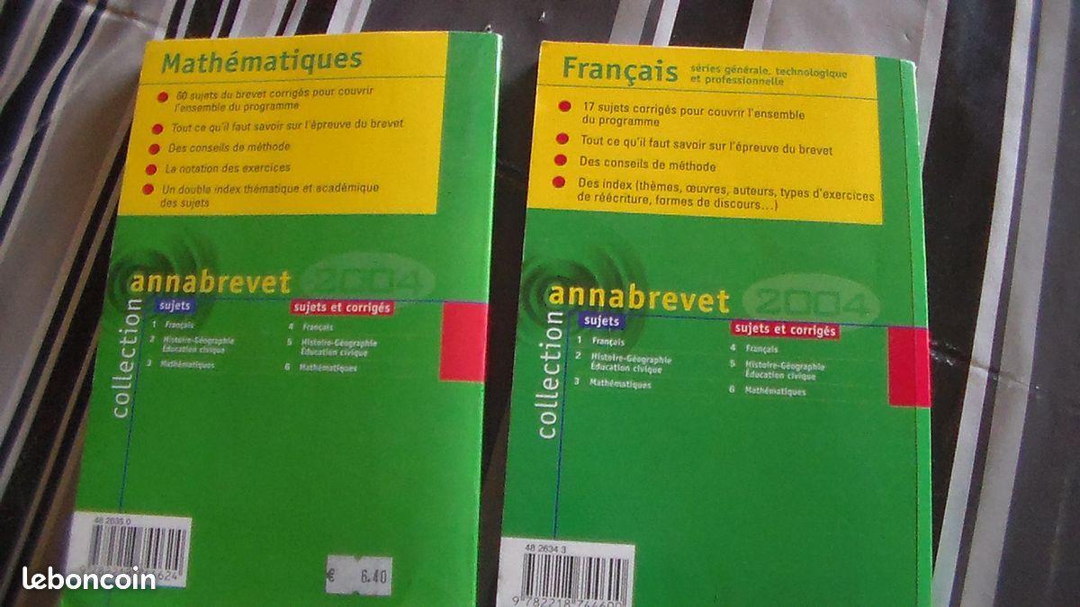 troc de troc pour réviser: 2 livres annabrevet maths et français image 1