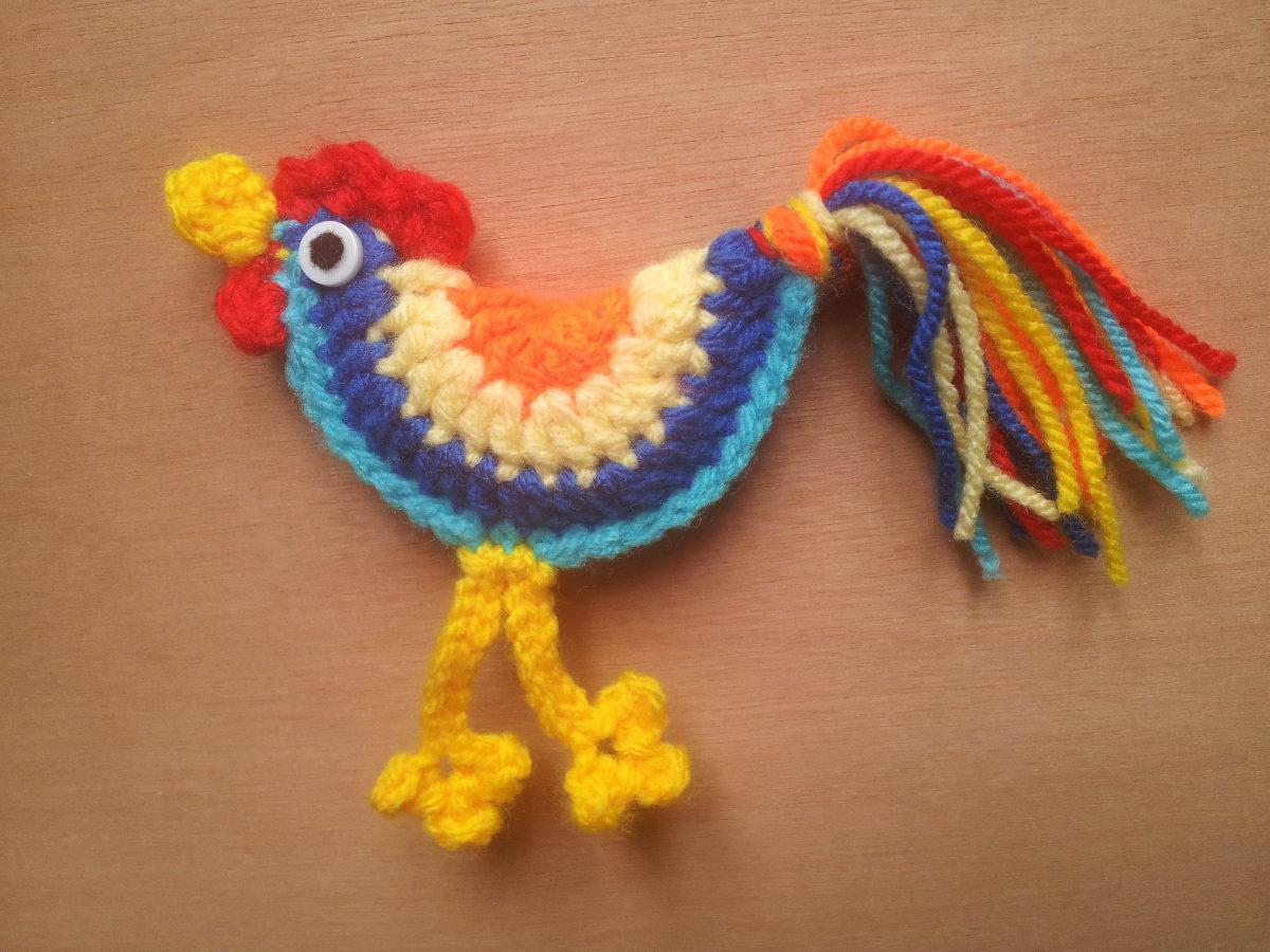 troc de troc petit coq au crochet fait main image 0