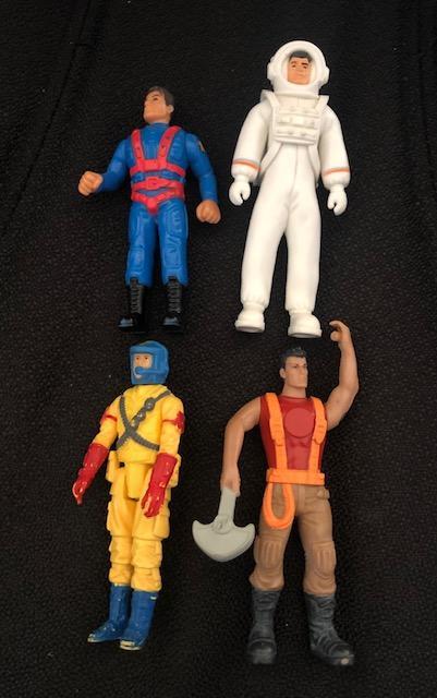 troc de troc lot 4 figurines action man mini -  vintage de 1997 à 2003 image 0