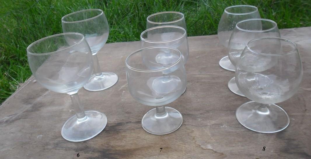troc de troc diverses paires de verre: champagne,vin, ricard... image 1