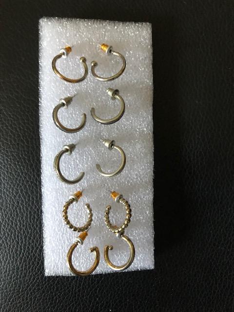 troc de troc 5 paires de boucles percing image 0