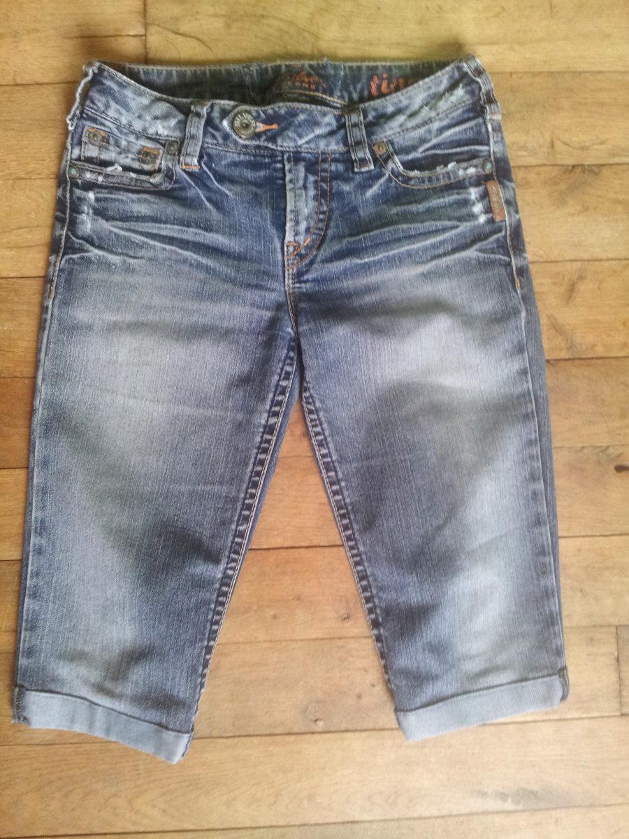 troc de troc pantacourt jean taille basse t34 image 0