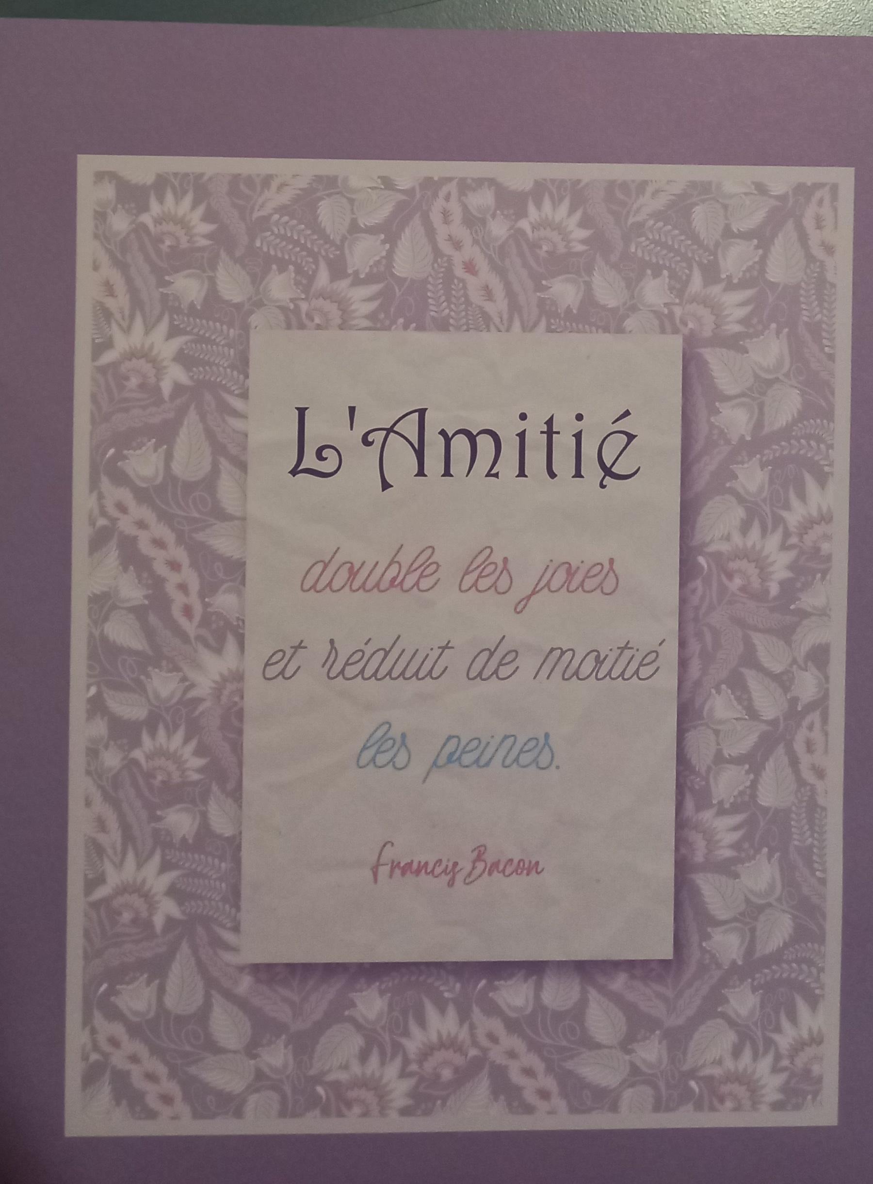 troc de troc papier créatif ou affiche "amitié". image 1