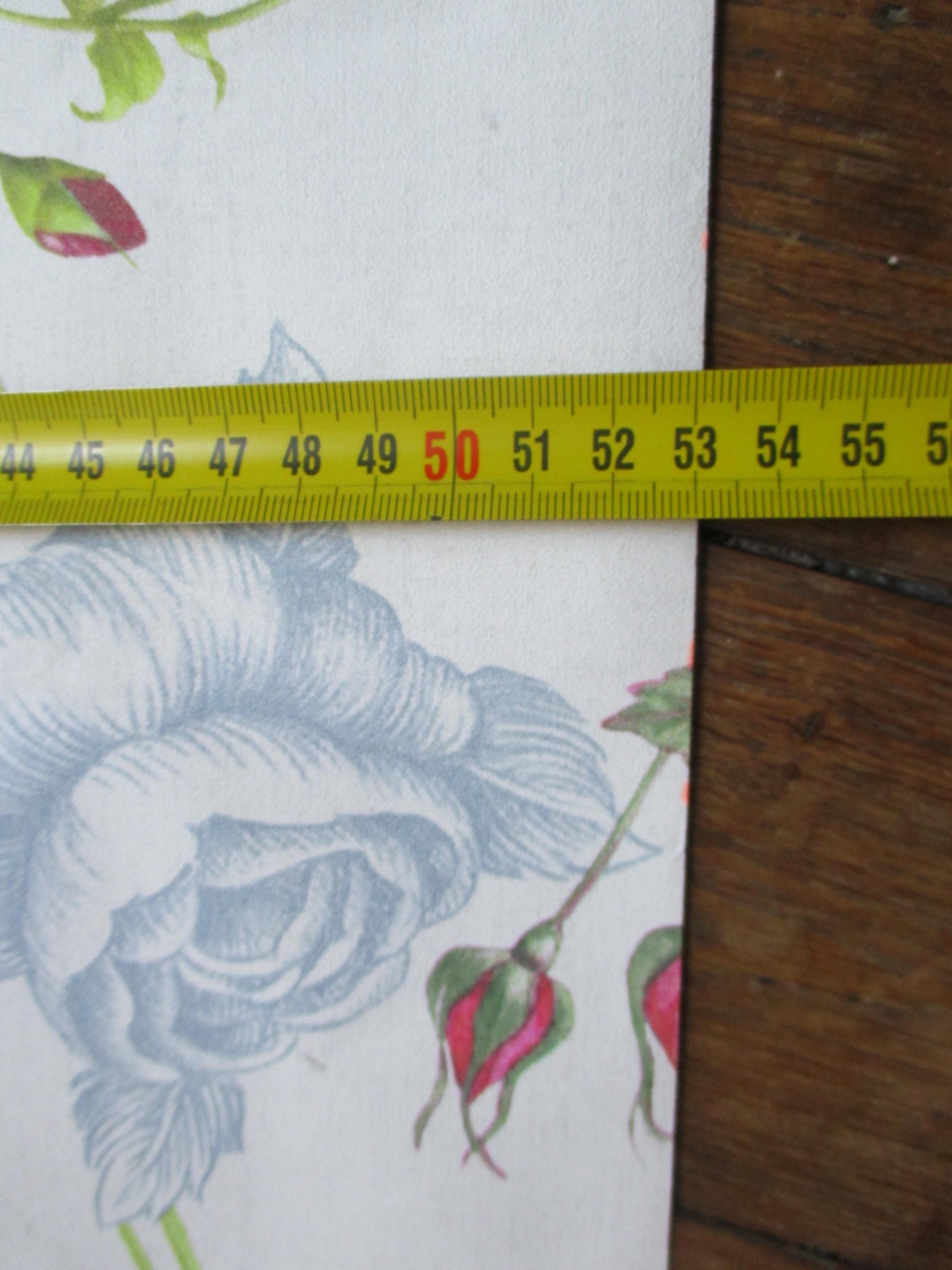 troc de troc ravissant lé de papier peint roses et oiseaux 70 x 50 image 1