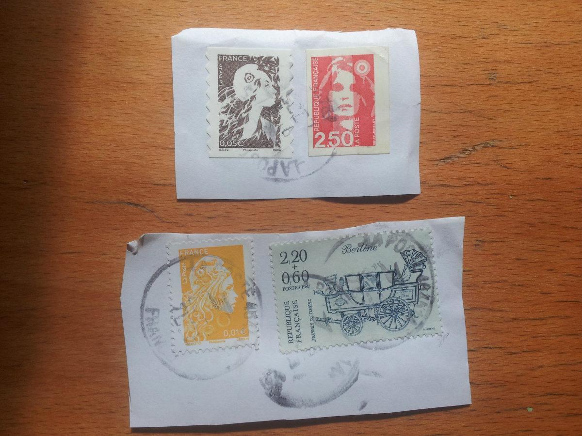 troc de troc lot 4 timbres france image 2