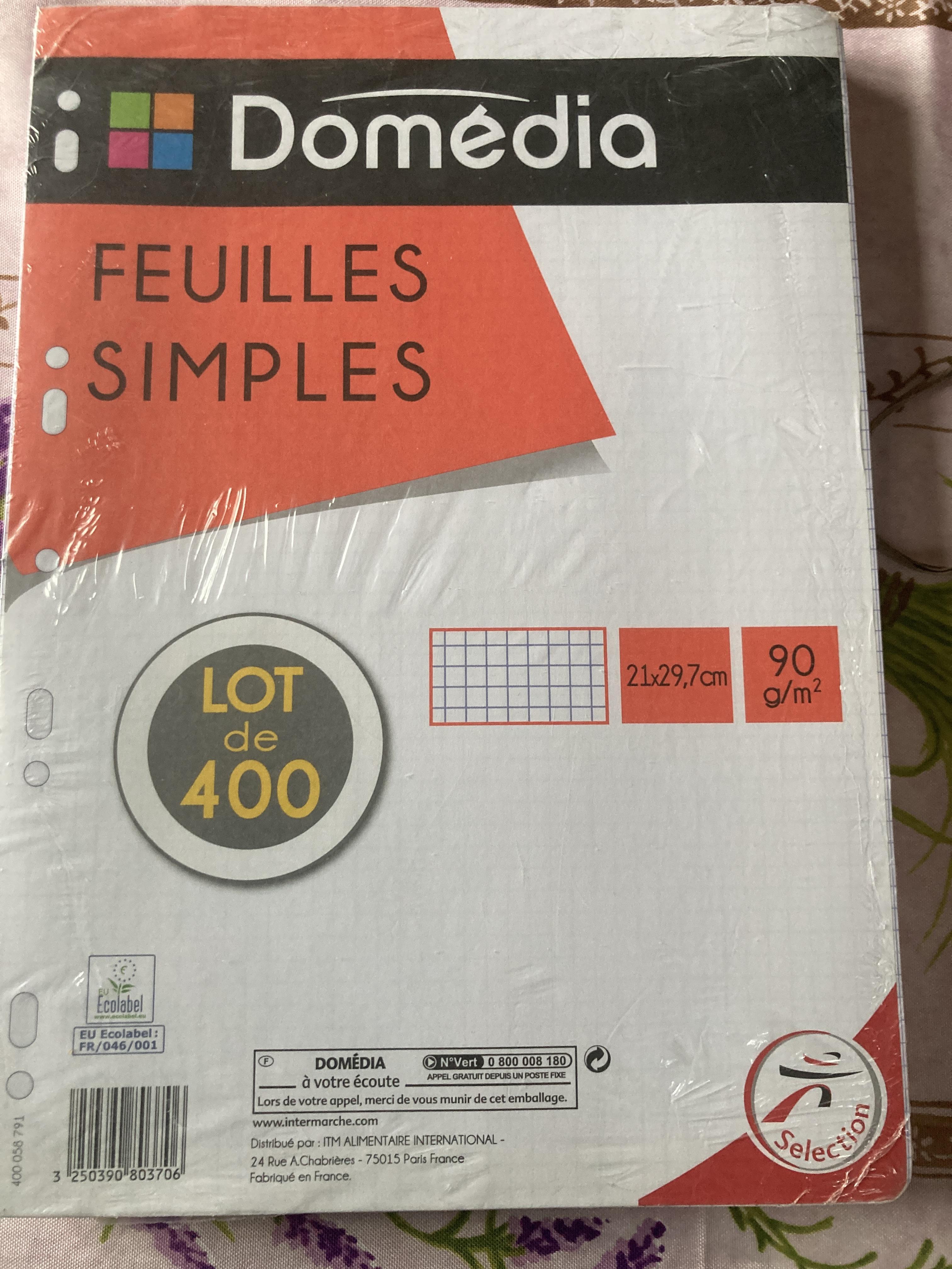 troc de troc paquet neuf 400 feuilles simples petits carreaux image 0