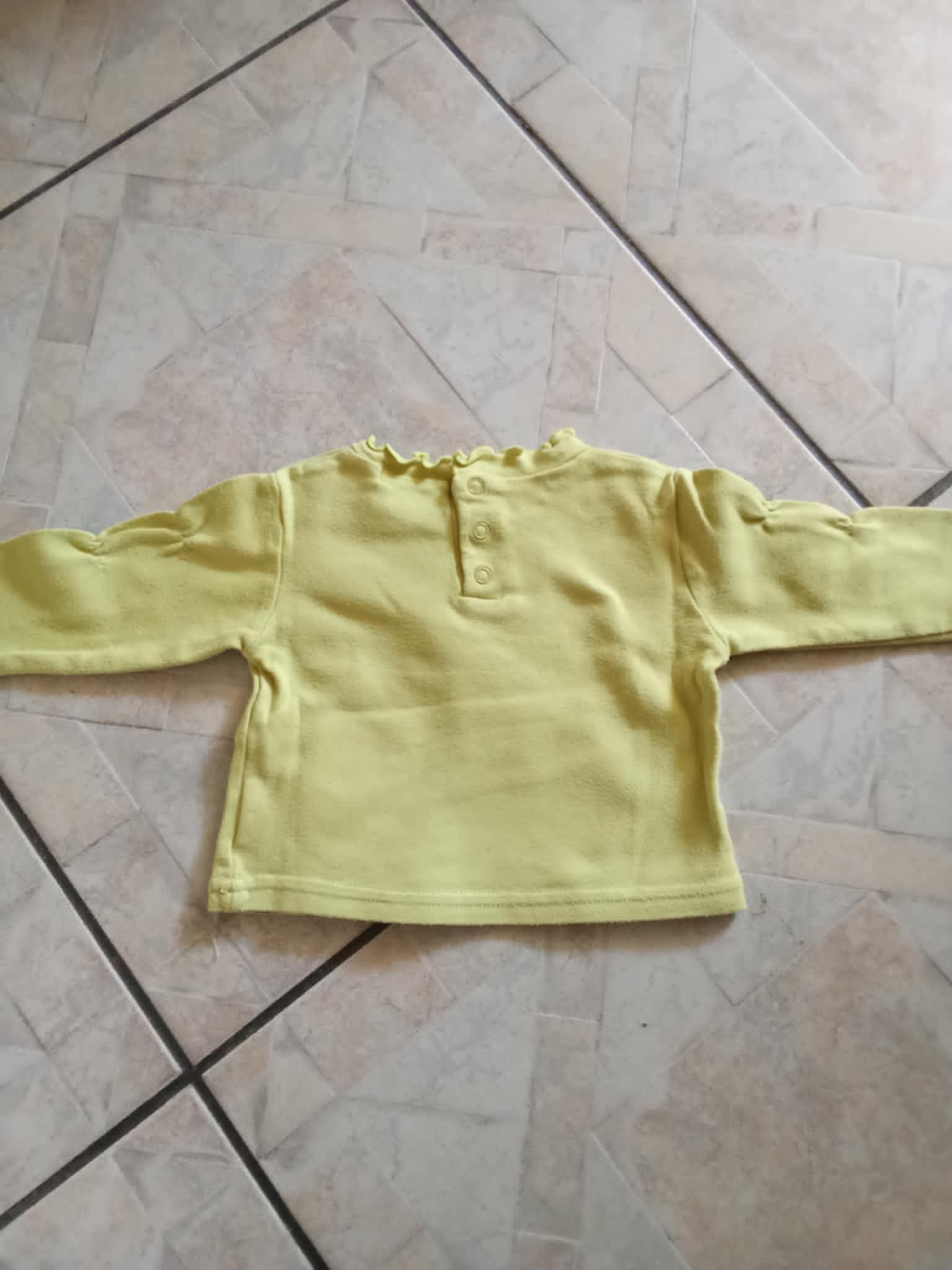 troc de troc joli haut vert  marque caramouille  6 mois image 1