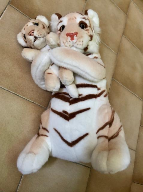 troc de troc peluche tigres mère et son bébé 36 cm paco's image 1