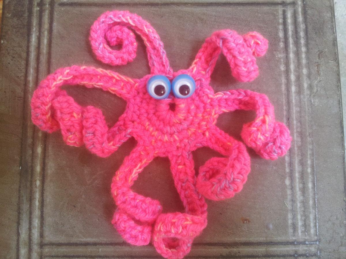 troc de troc petite pieuvre au crochet faite main #2 image 1