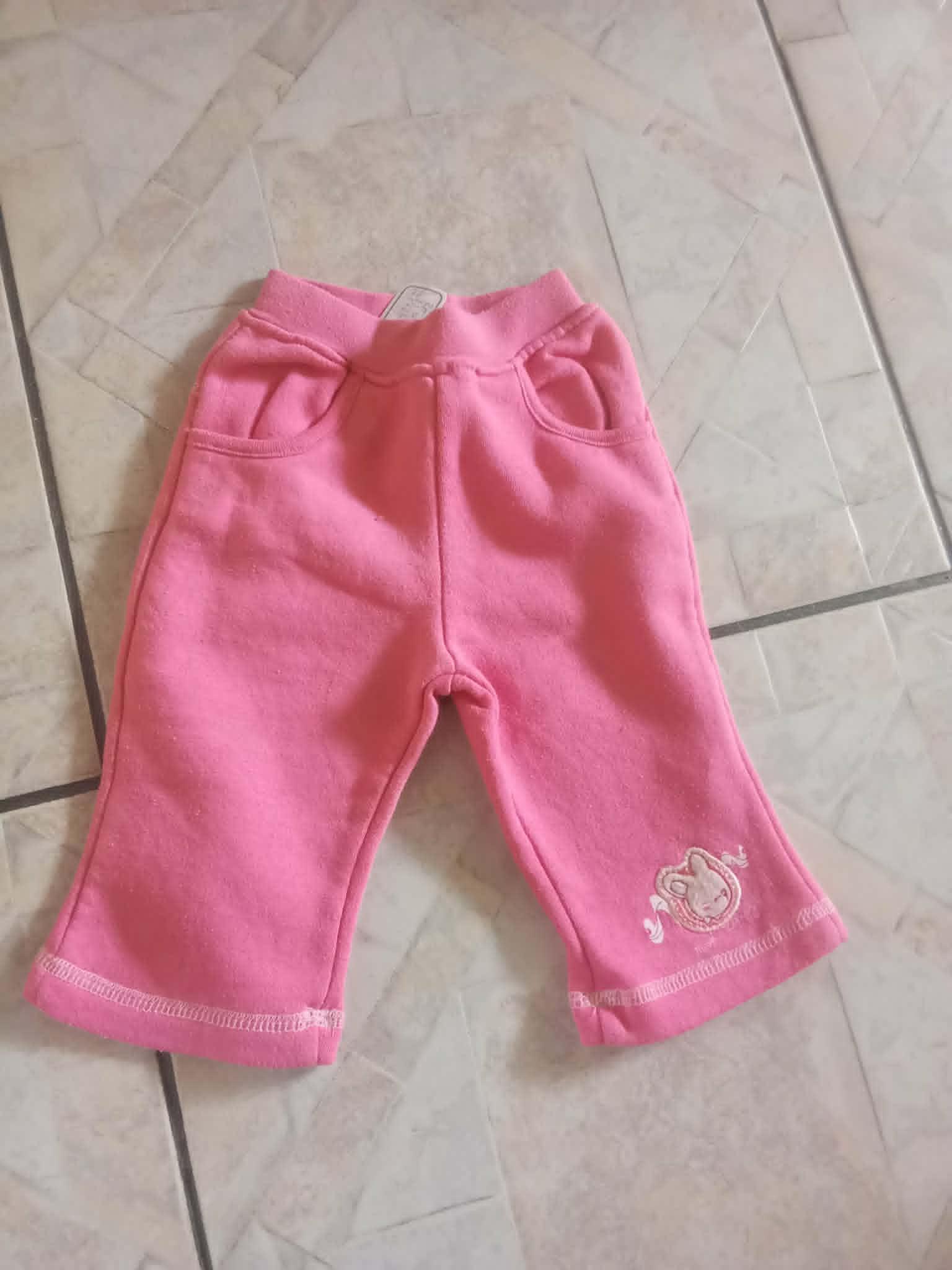 troc de troc pantalon 1 an rose   poche et dessin blanc  passe en lettre image 0