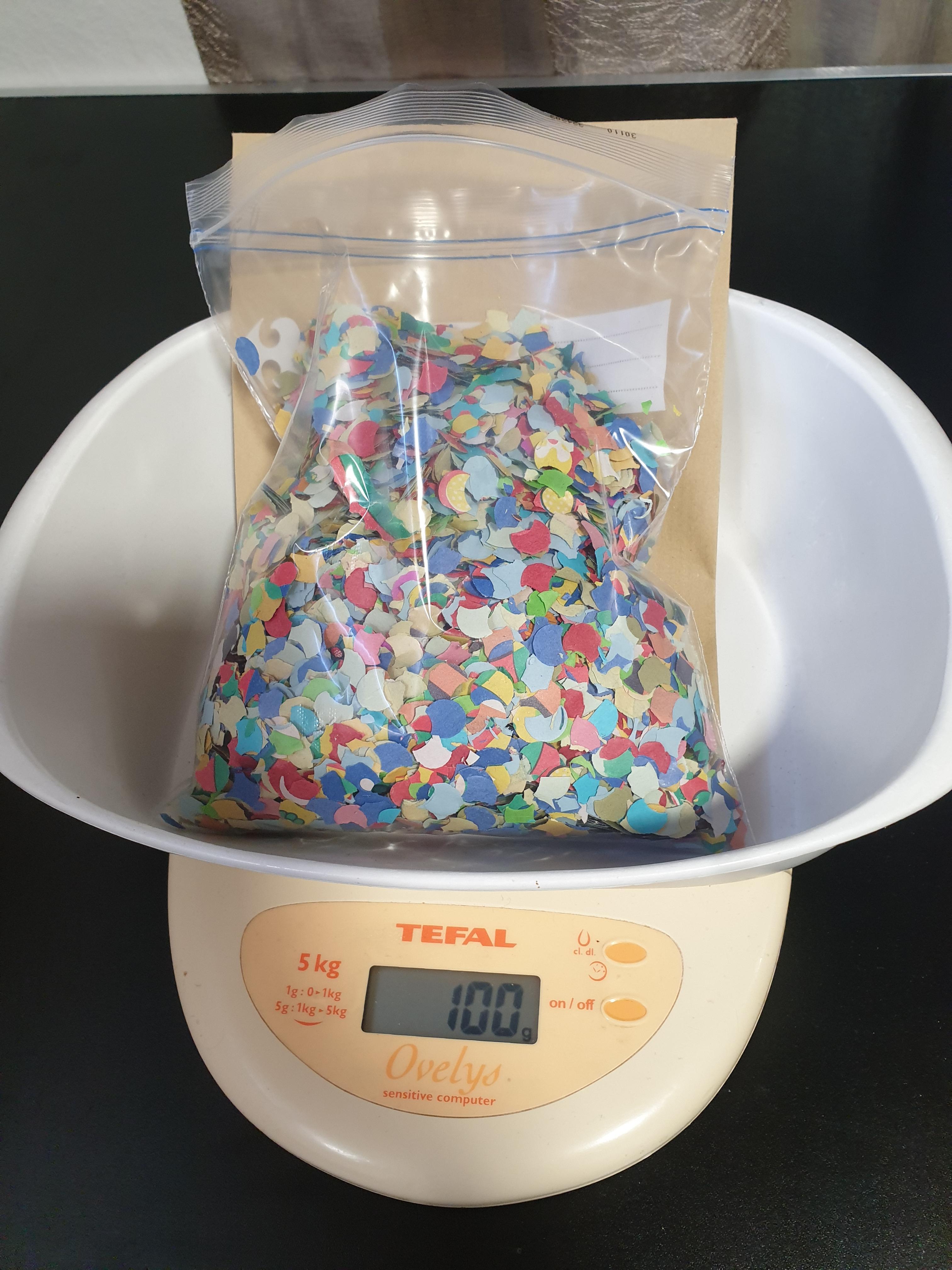 troc de troc environ 100 grammes de confettis multicolores image 1