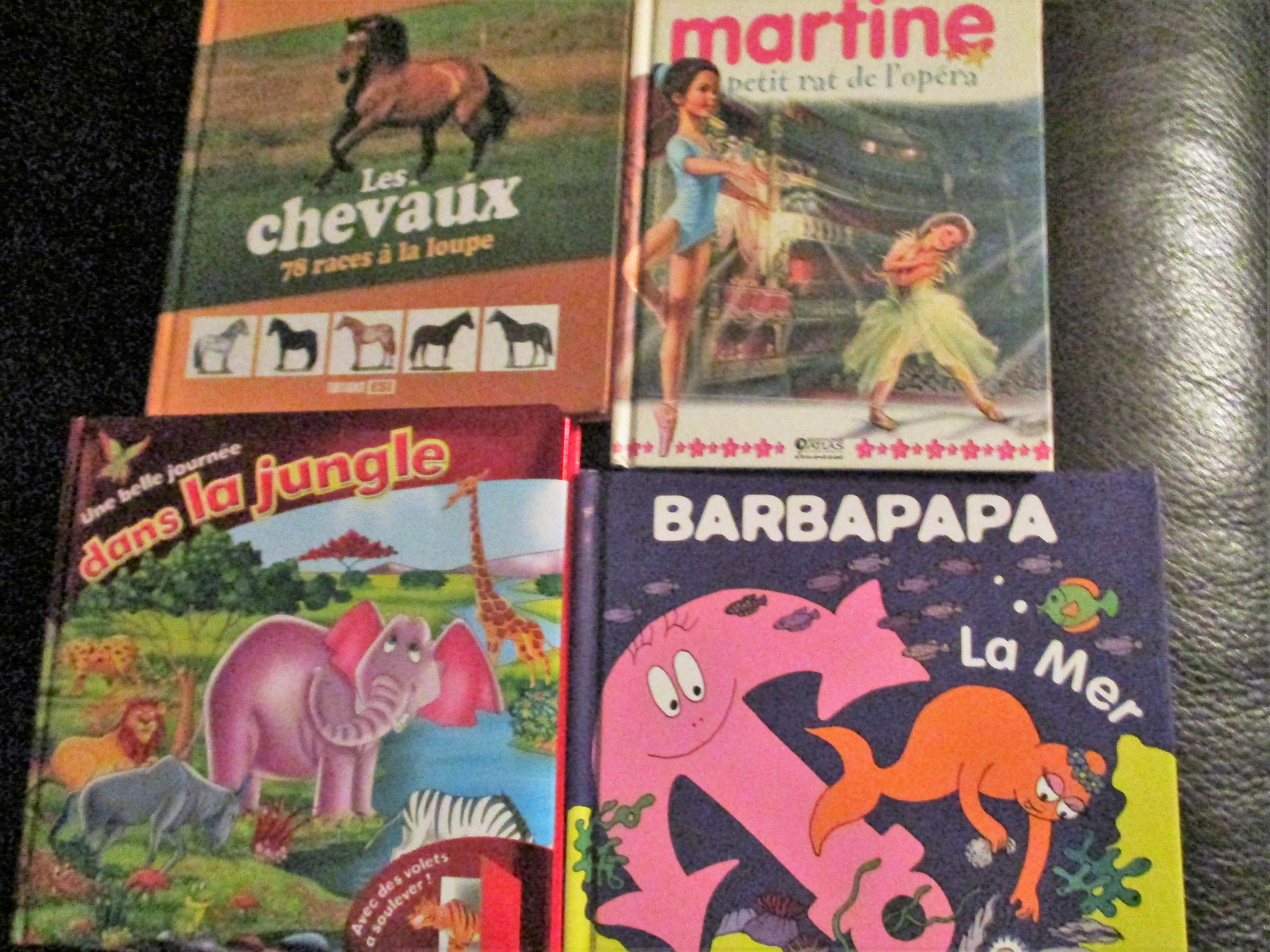 troc de troc 4 livres chevaux barbapapa martin animaux image 0