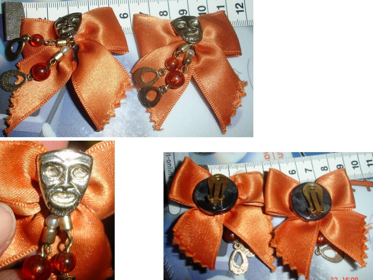 troc de troc vintage / 1980 : bo clips noeud & masque à pendeloques image 0