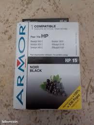 troc de troc cartouche armor  encre noir compatible hp 15 image 0