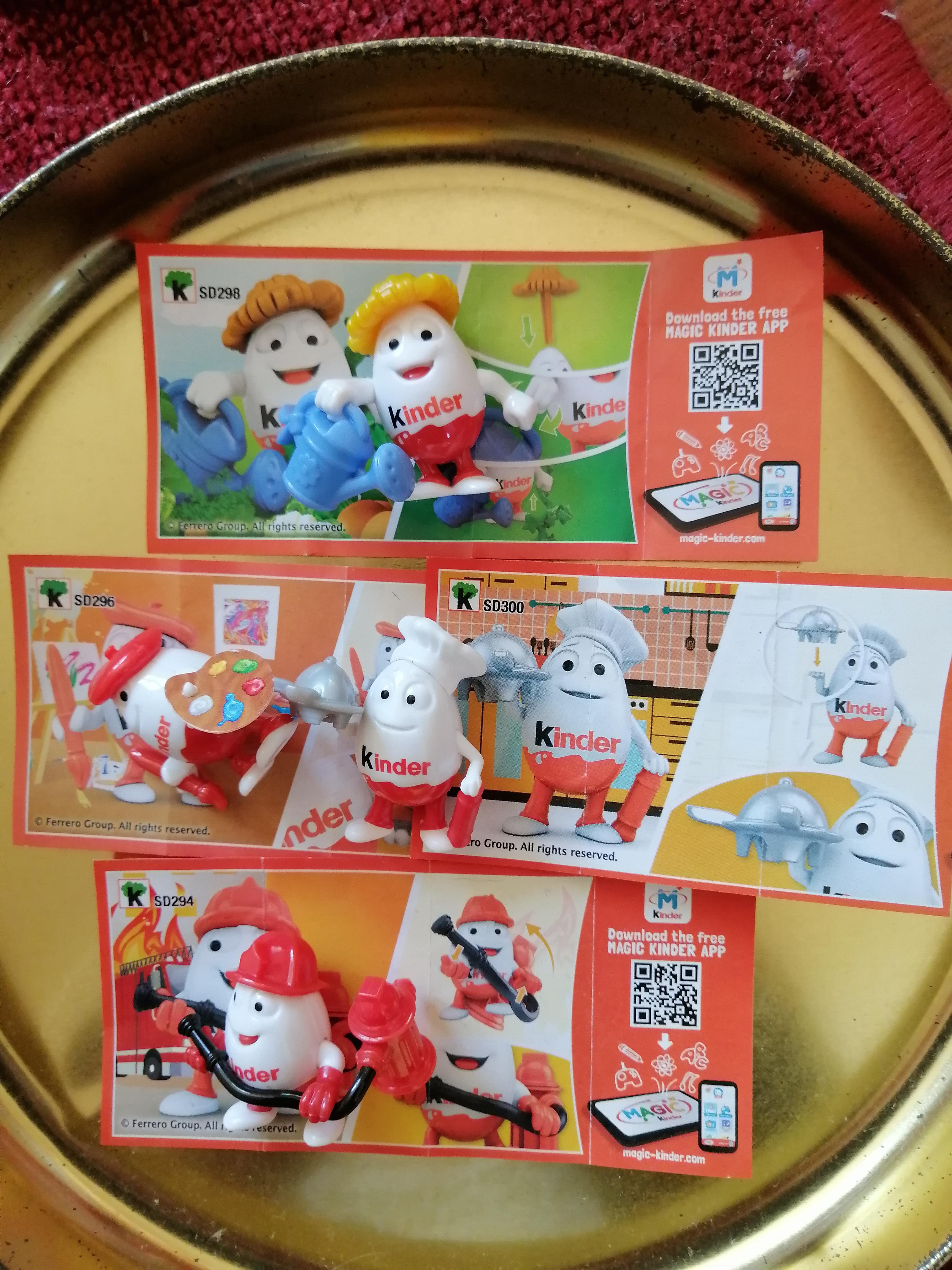 troc de troc 4 figurines kinder avec leurs bpz image 1