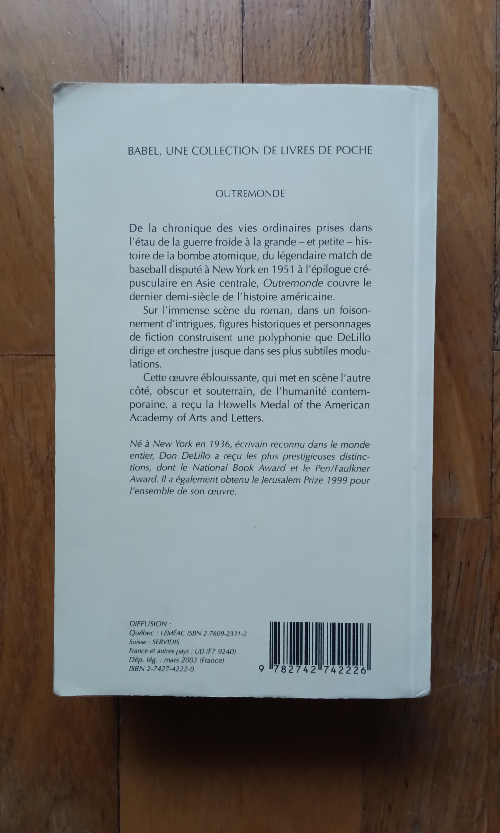 troc de troc don delillo outremonde image 1