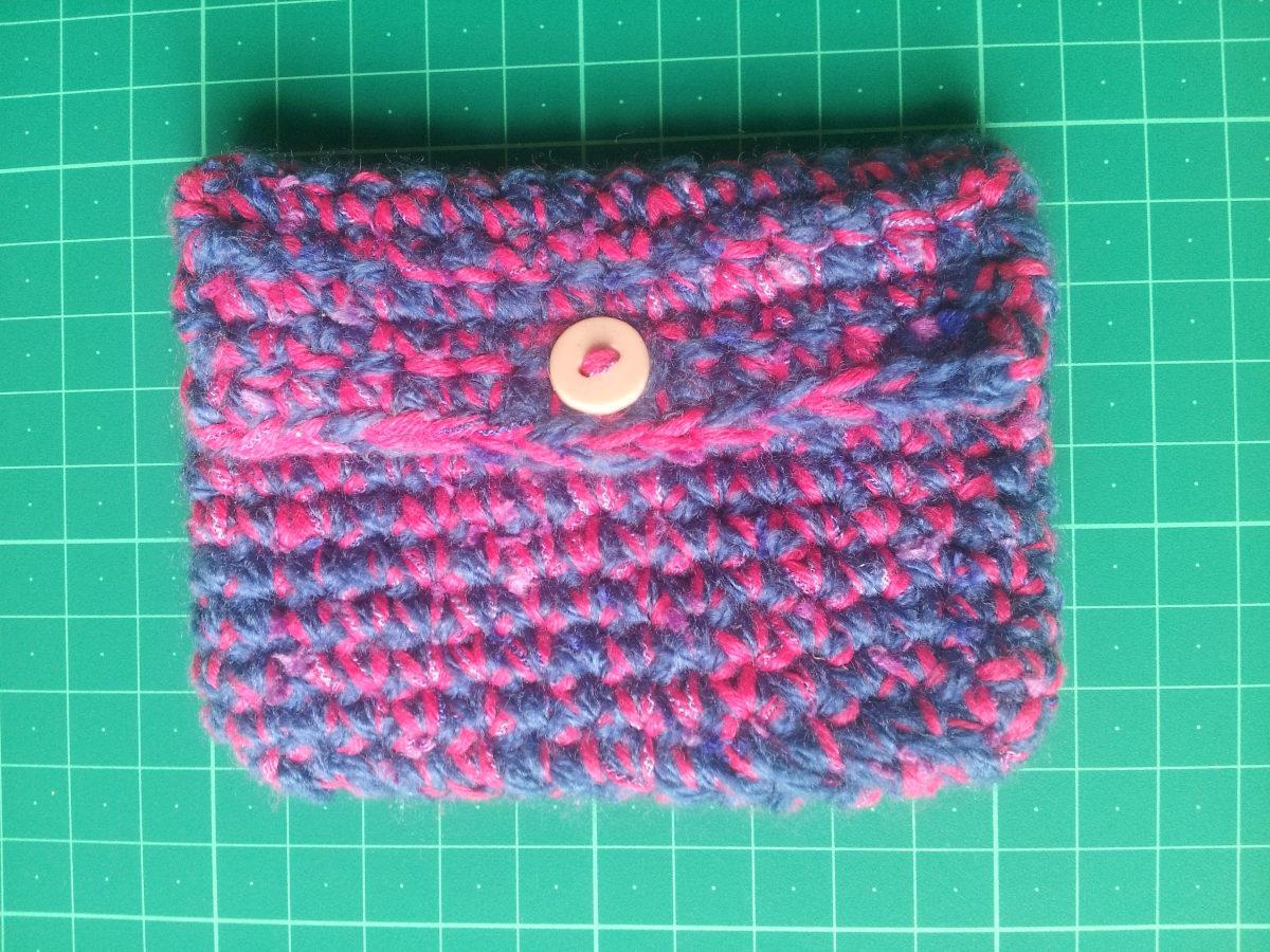 troc de troc porte-monnaie ou petite pochette au crochet fait main image 0