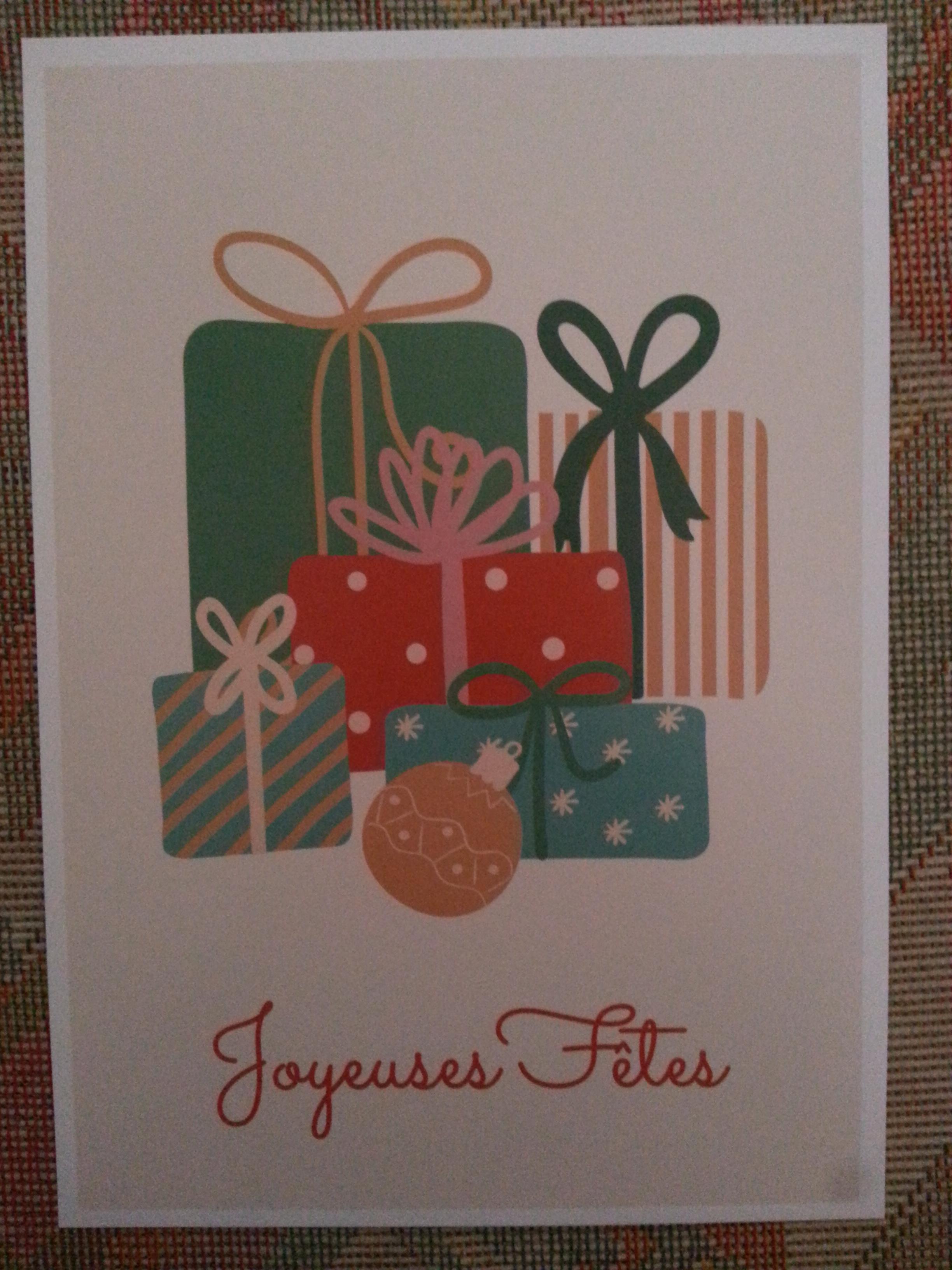 troc de troc carte " joyeuses fêtes " & son enveloppe image 0