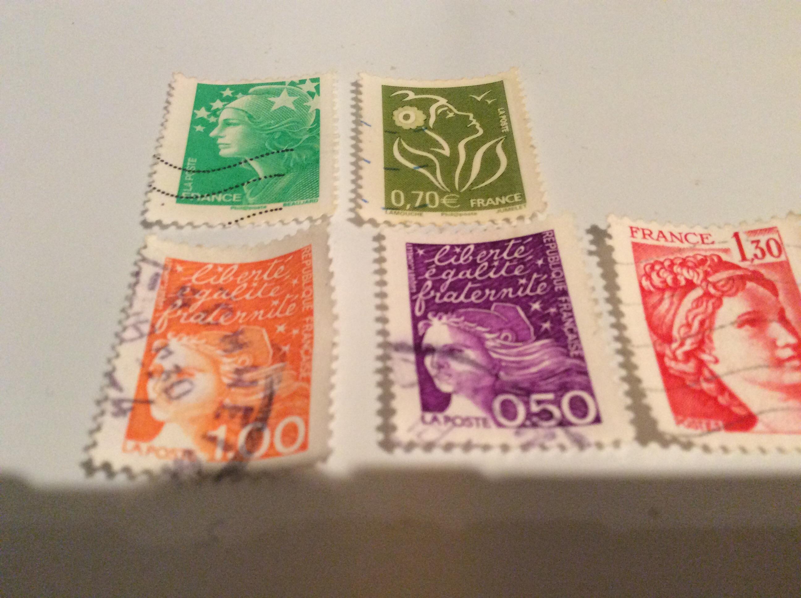 troc de troc 5 timbres france image 1