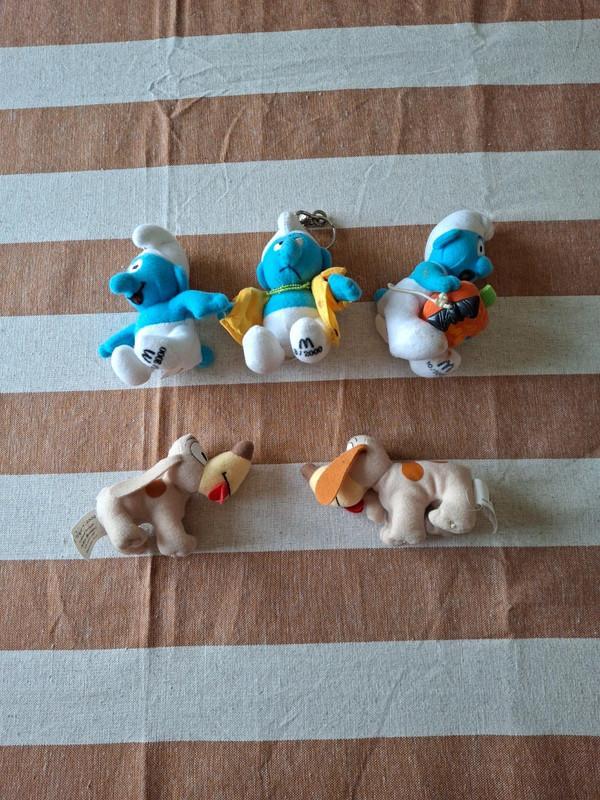 troc de troc #réservé# lot petites peluches schtroumpfs peyo mcdonald 2000 image 0