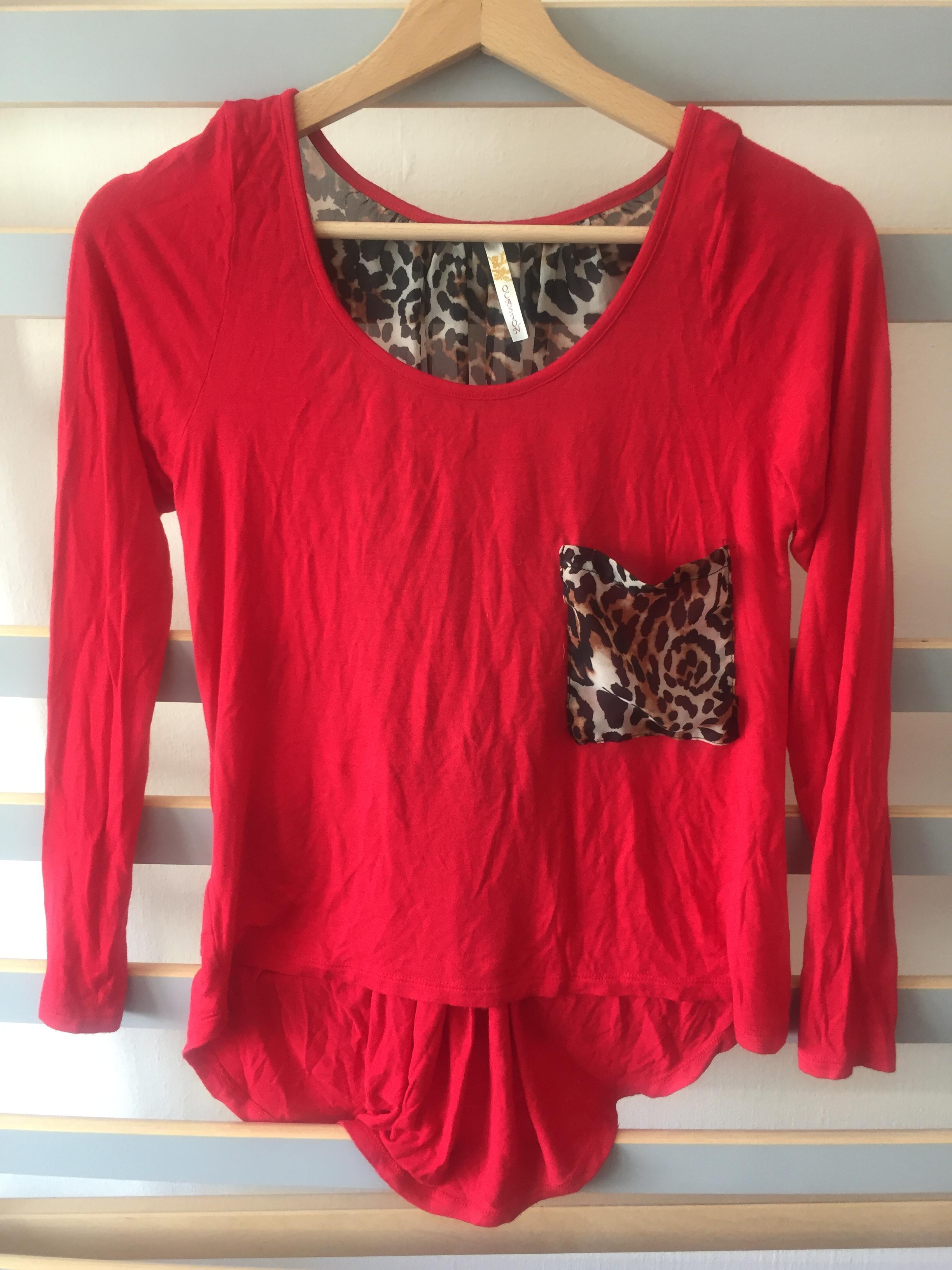 troc de troc tee shirt manches longues leopard image 0