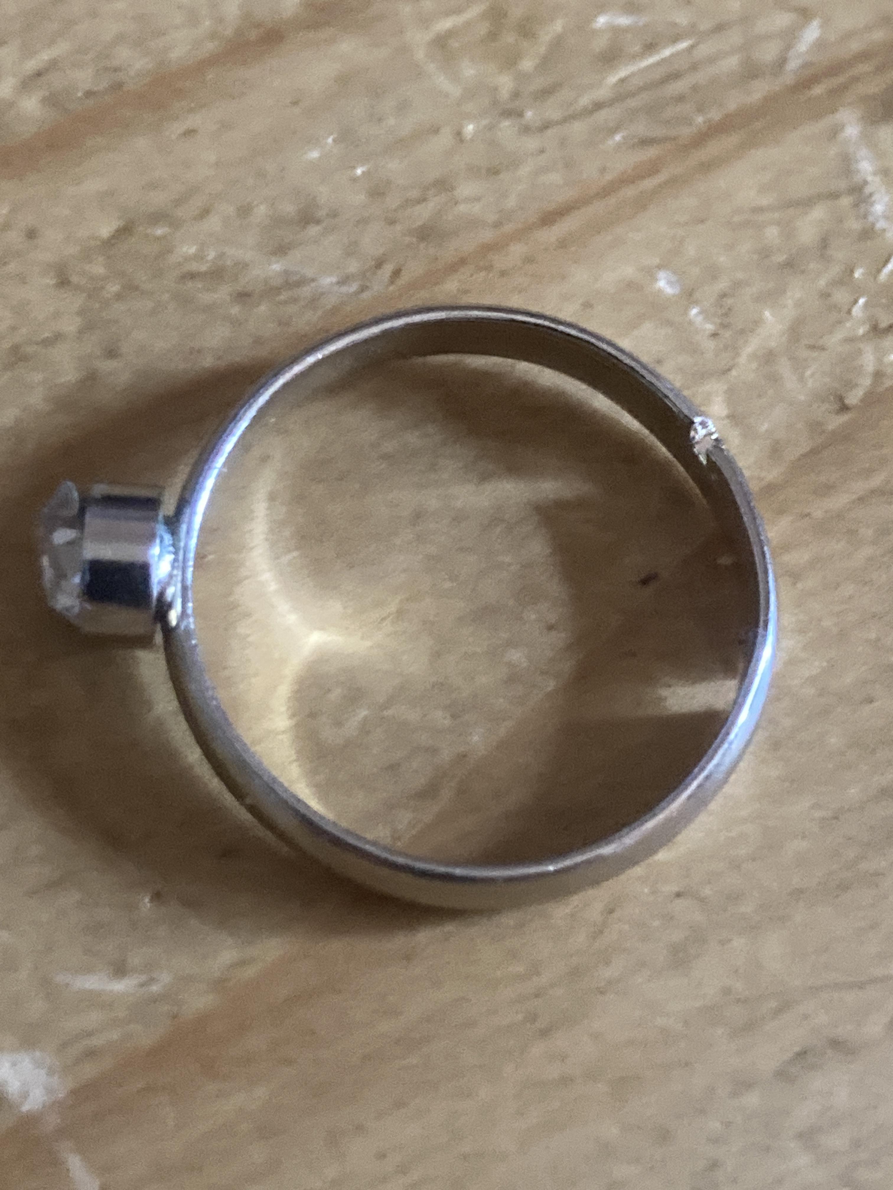 troc de troc bague réglable imitation diamant image 1
