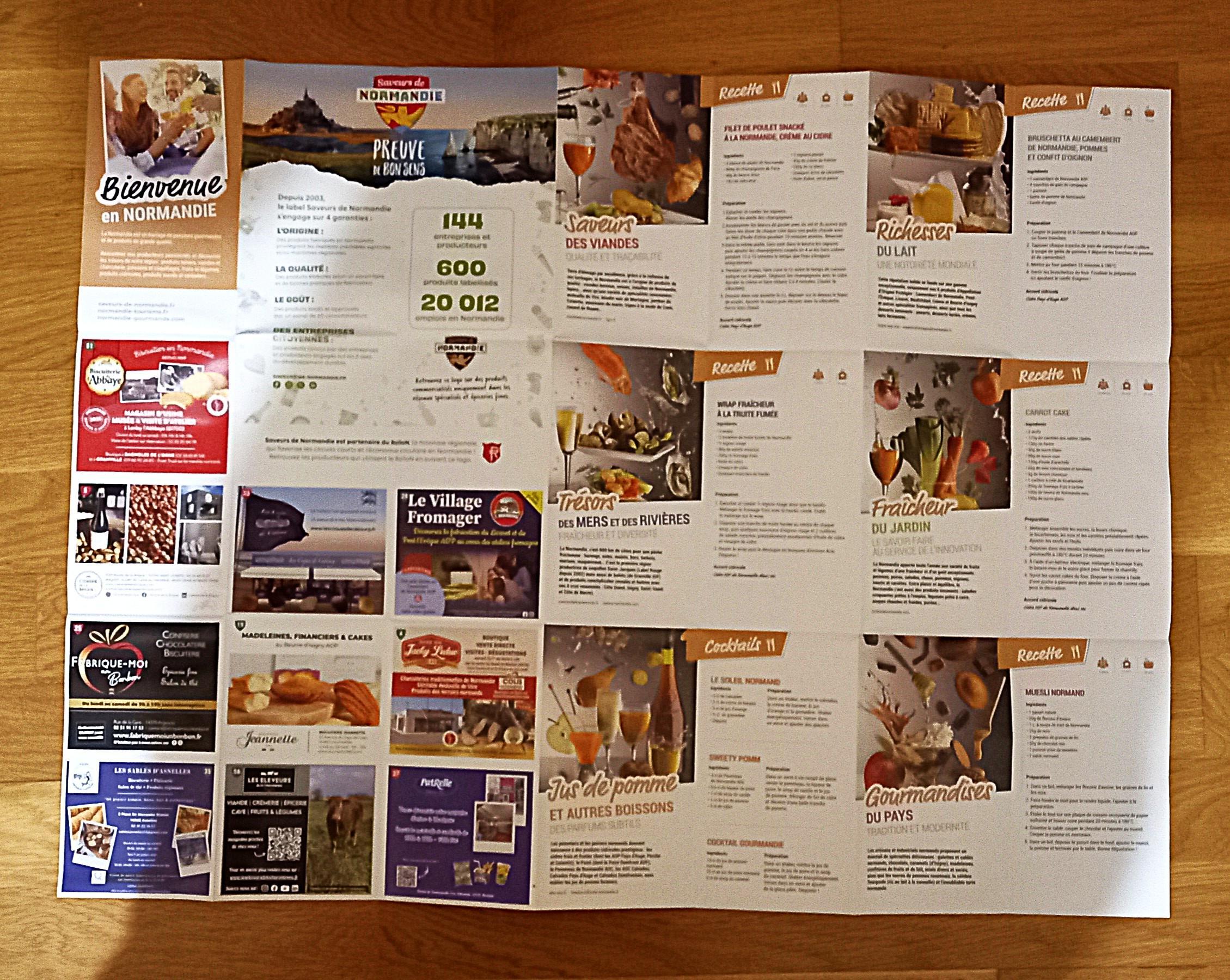 troc de troc carte visites et boutiques - saveurs de normandie. image 2
