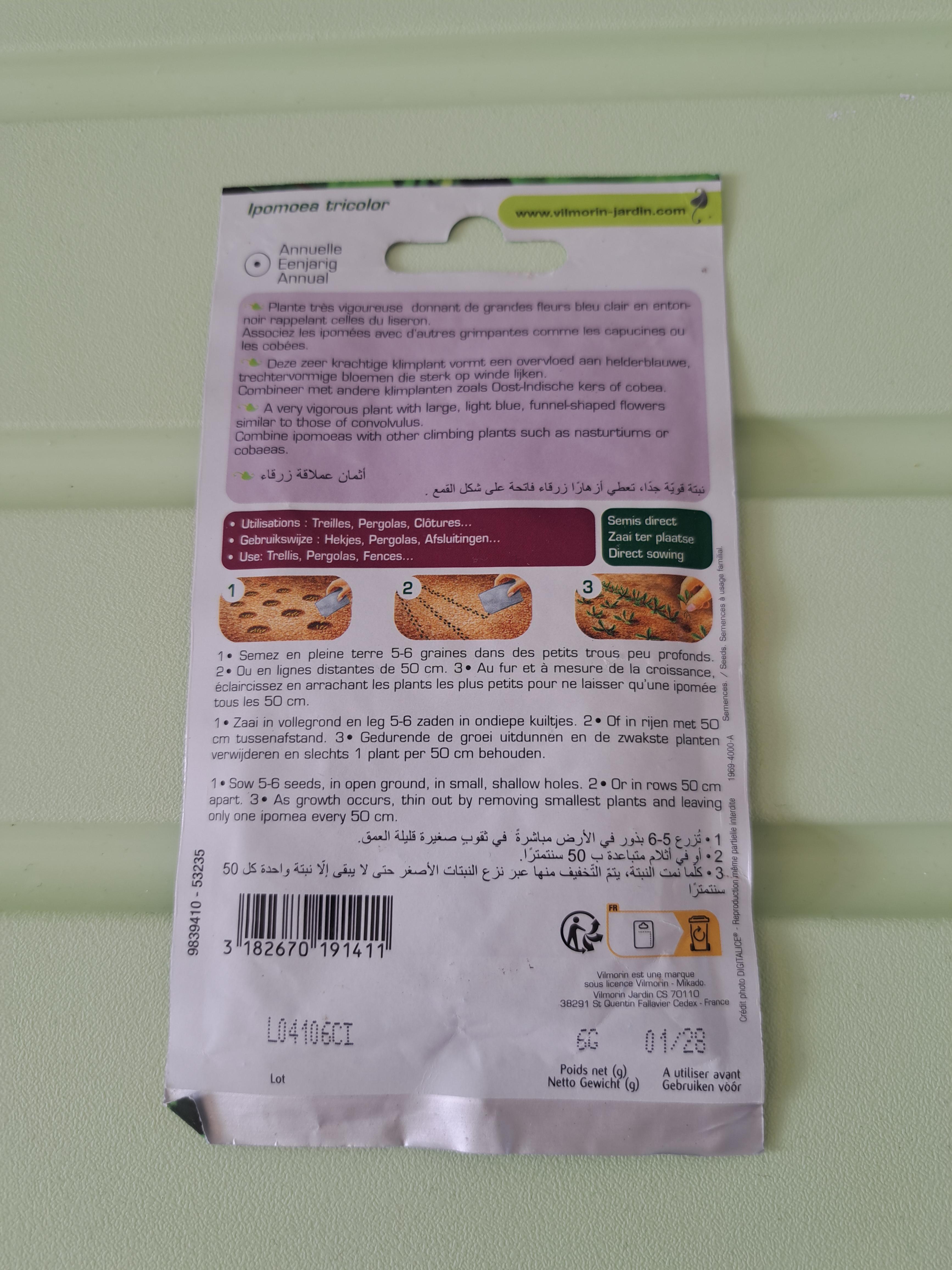 troc de troc sachet de graines d'ipomée image 1