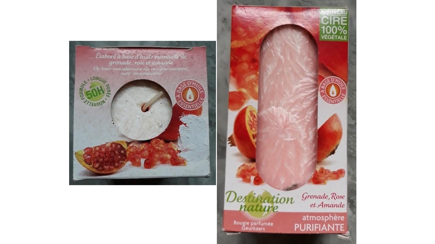 troc de troc envoi 21/10 a fanny51 - bougie 100% vÉgÉtale grenade rose et amandes image 0