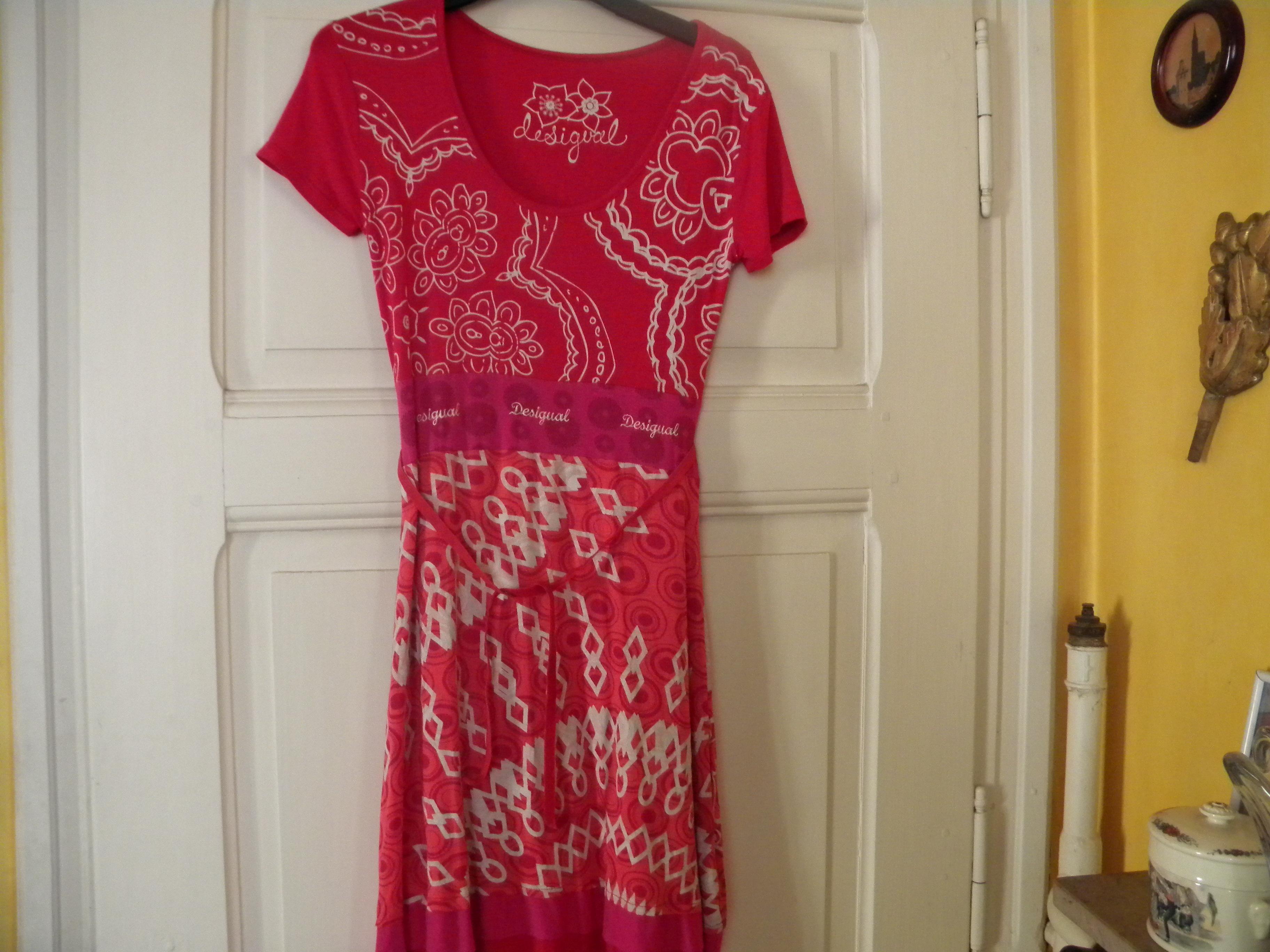 troc de troc robe desigual rouge taille s (36) réservé à eloécolo image 0