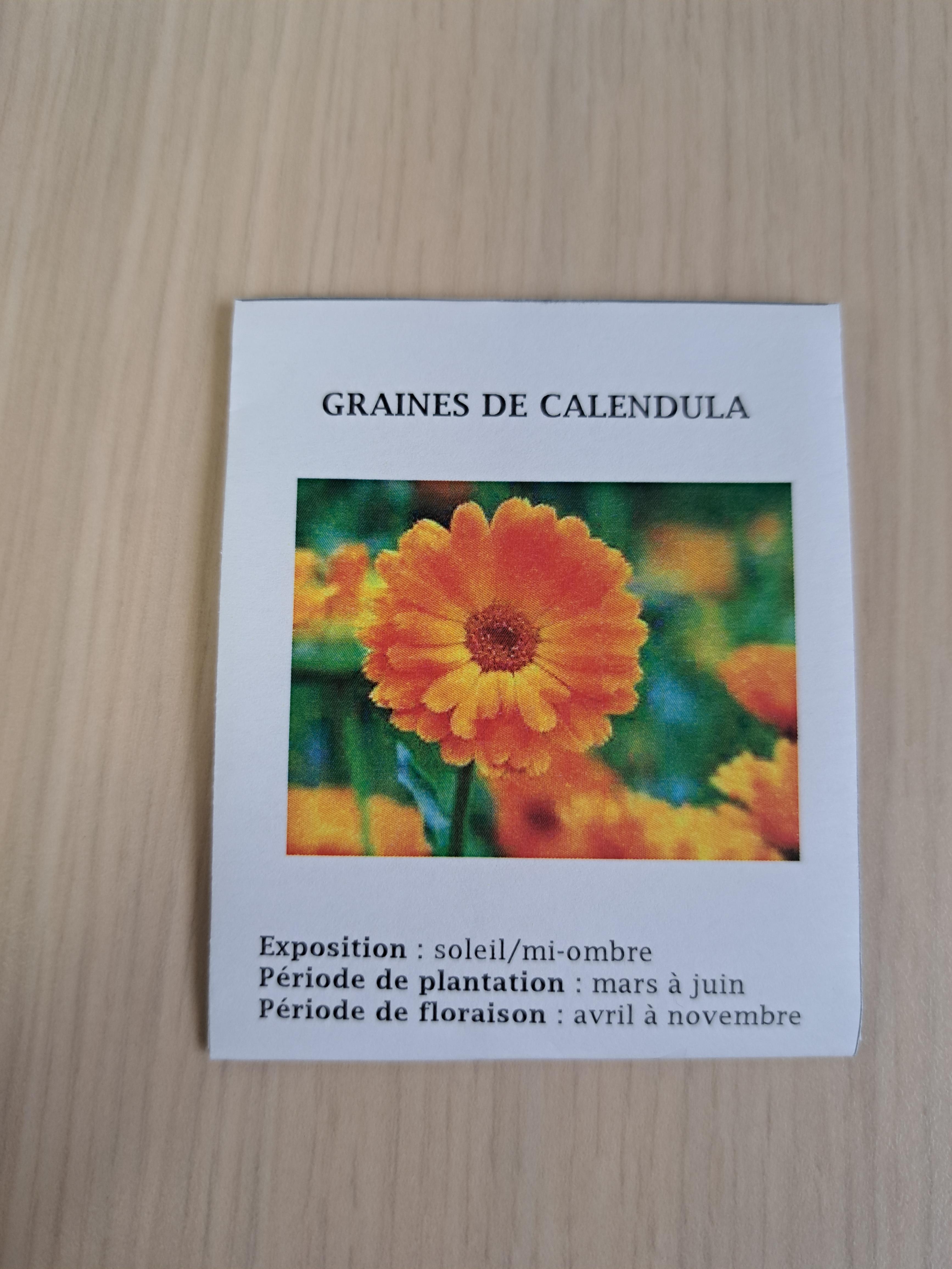 troc de troc pochette de graines de calendula image 0