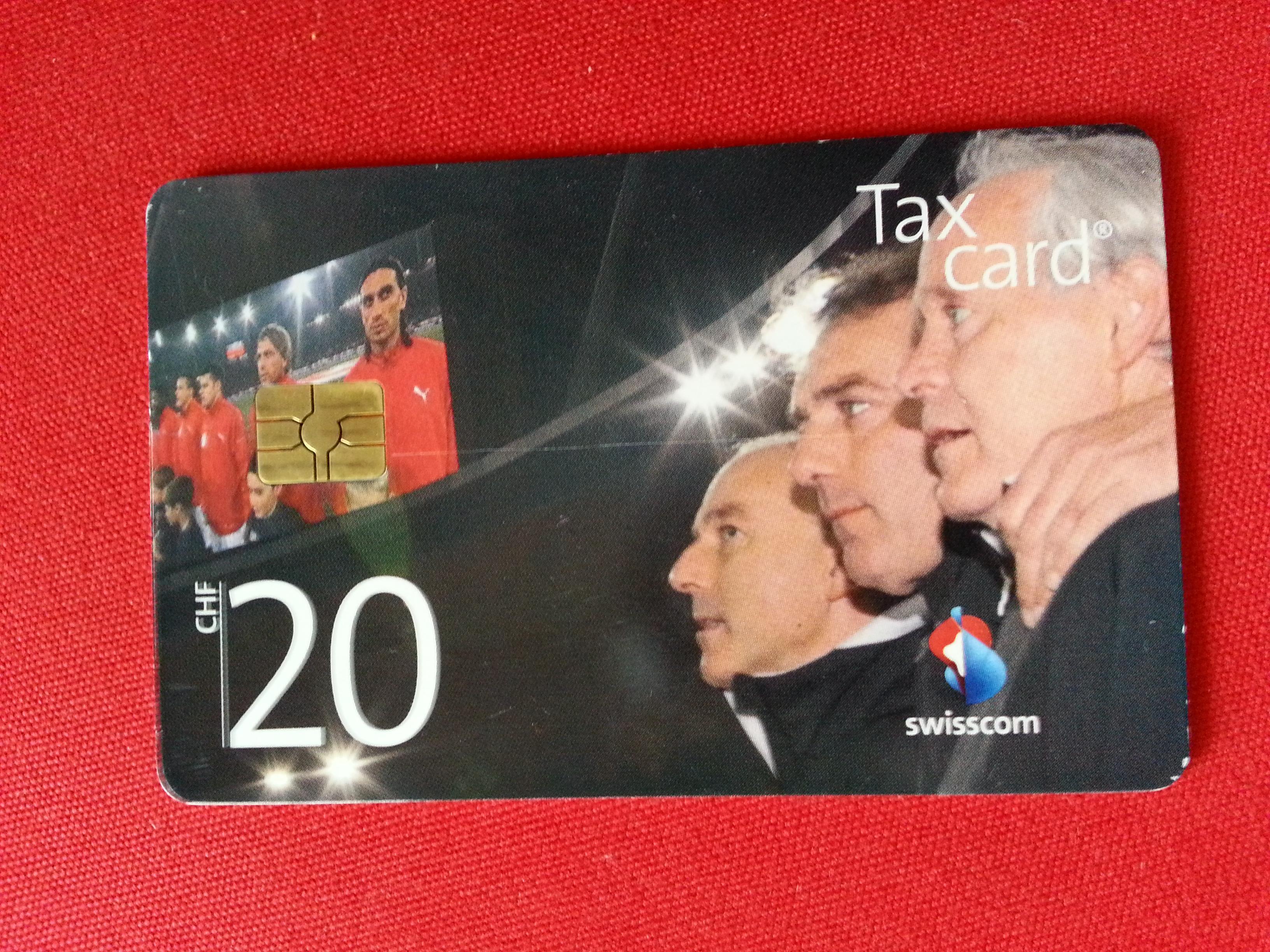 troc de troc carte téléphonique 20 chf ( sans crédit) suisse de l'euro 2008 image 0