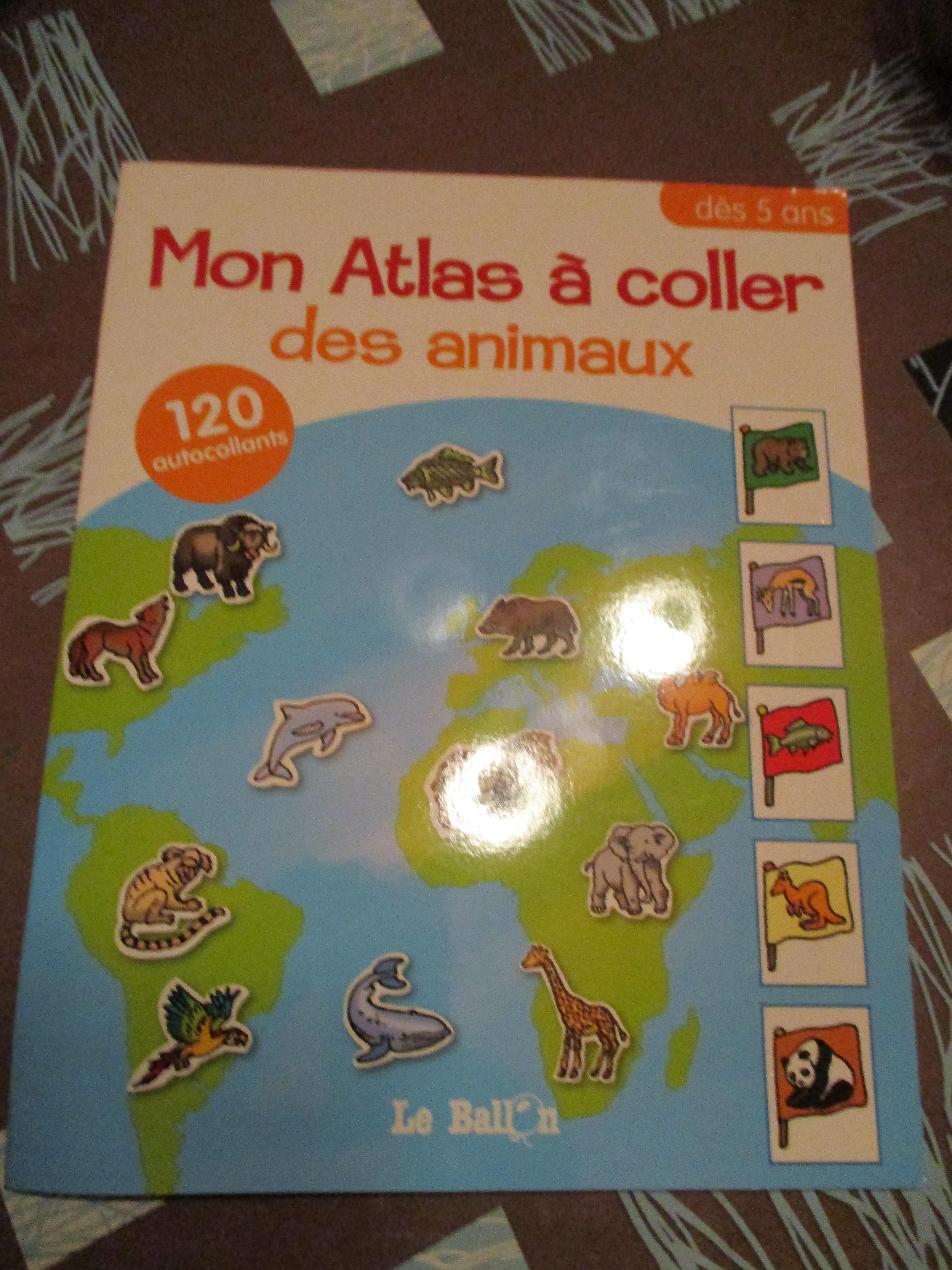 troc de troc mon atlas à coller des animaux 120 autocollants image 0