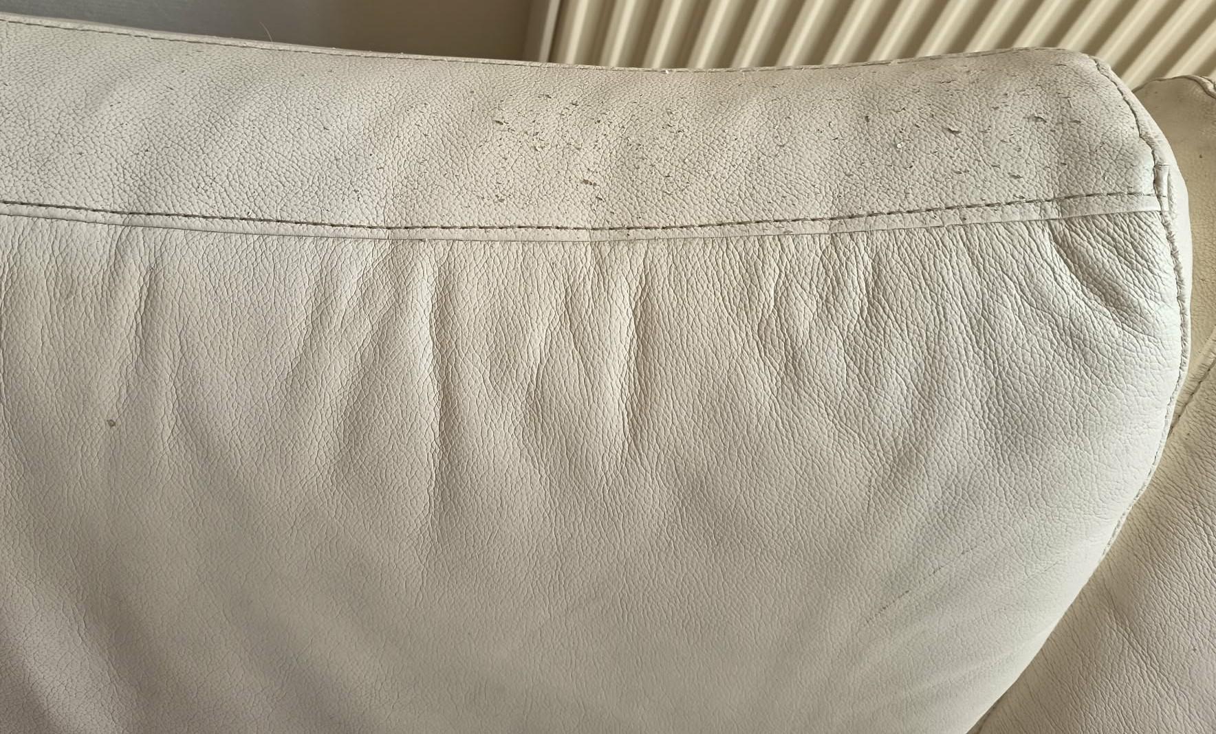 troc de troc canapé cuir blanc image 1