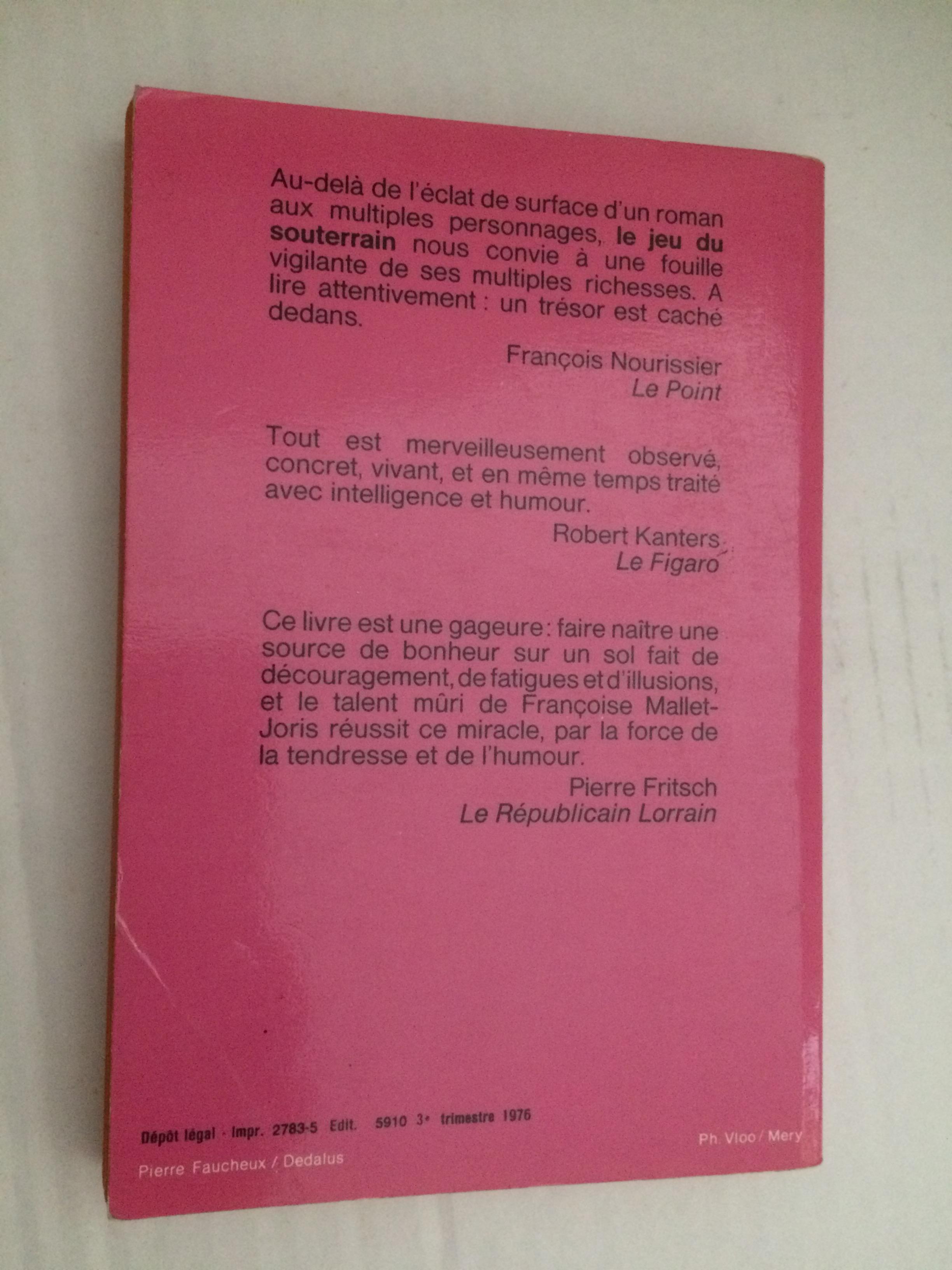 troc de troc le jeu du souterrain de françoise mallet-joris image 1